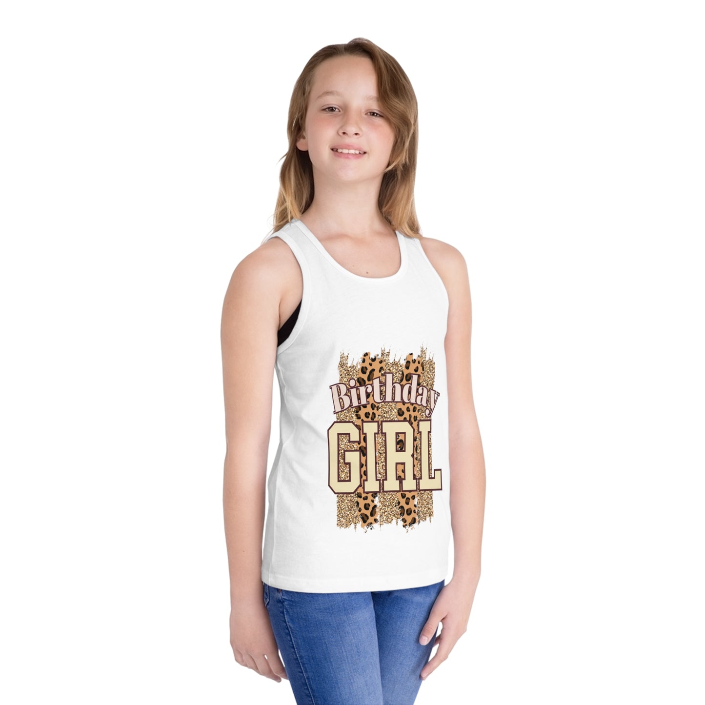 Birthday Girl Jersey Tank Top for Kids - Fun Celebration Apparel