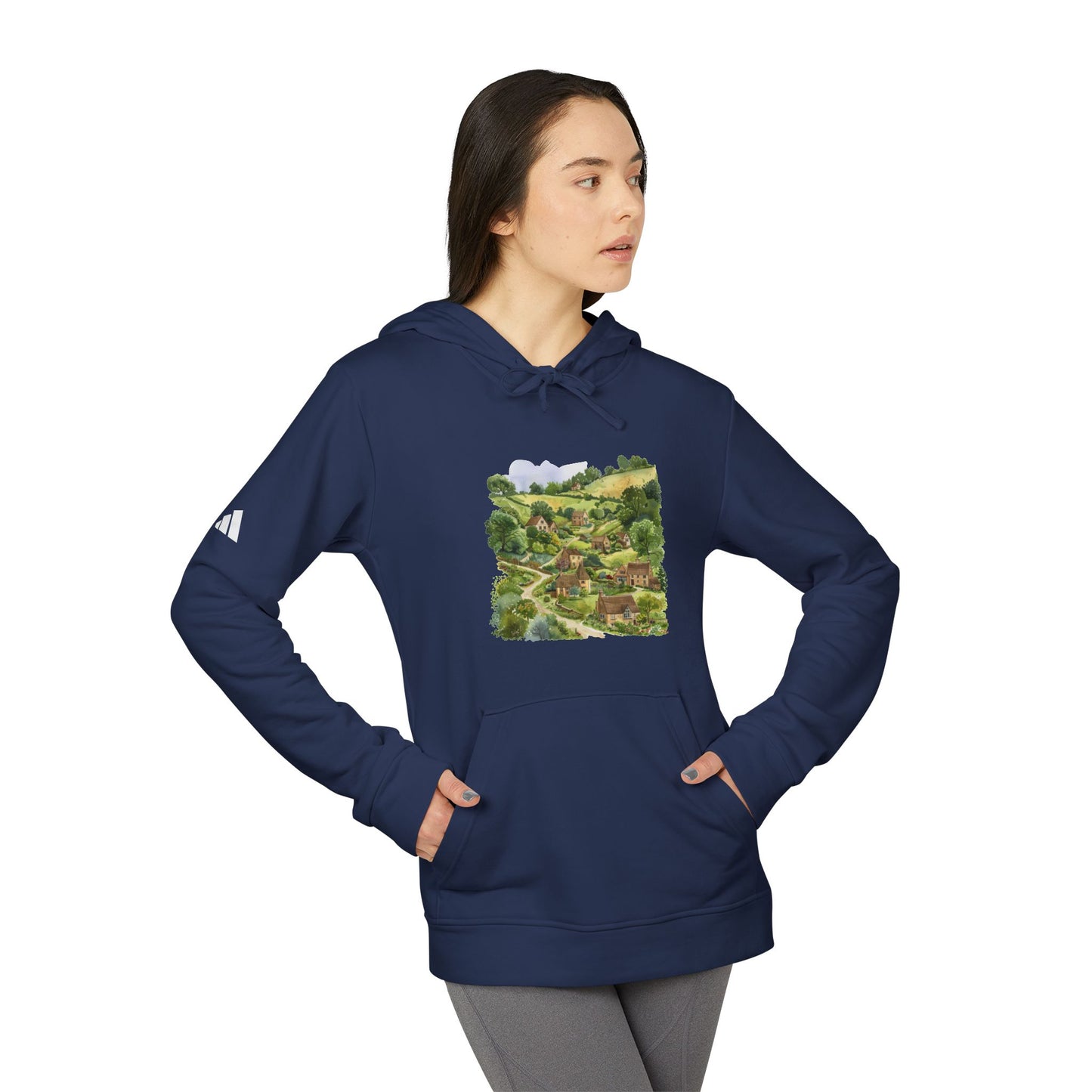 adidas Unisex Fleece Hoodie - British Nature - Scenic Landscapes and Natural Beauty