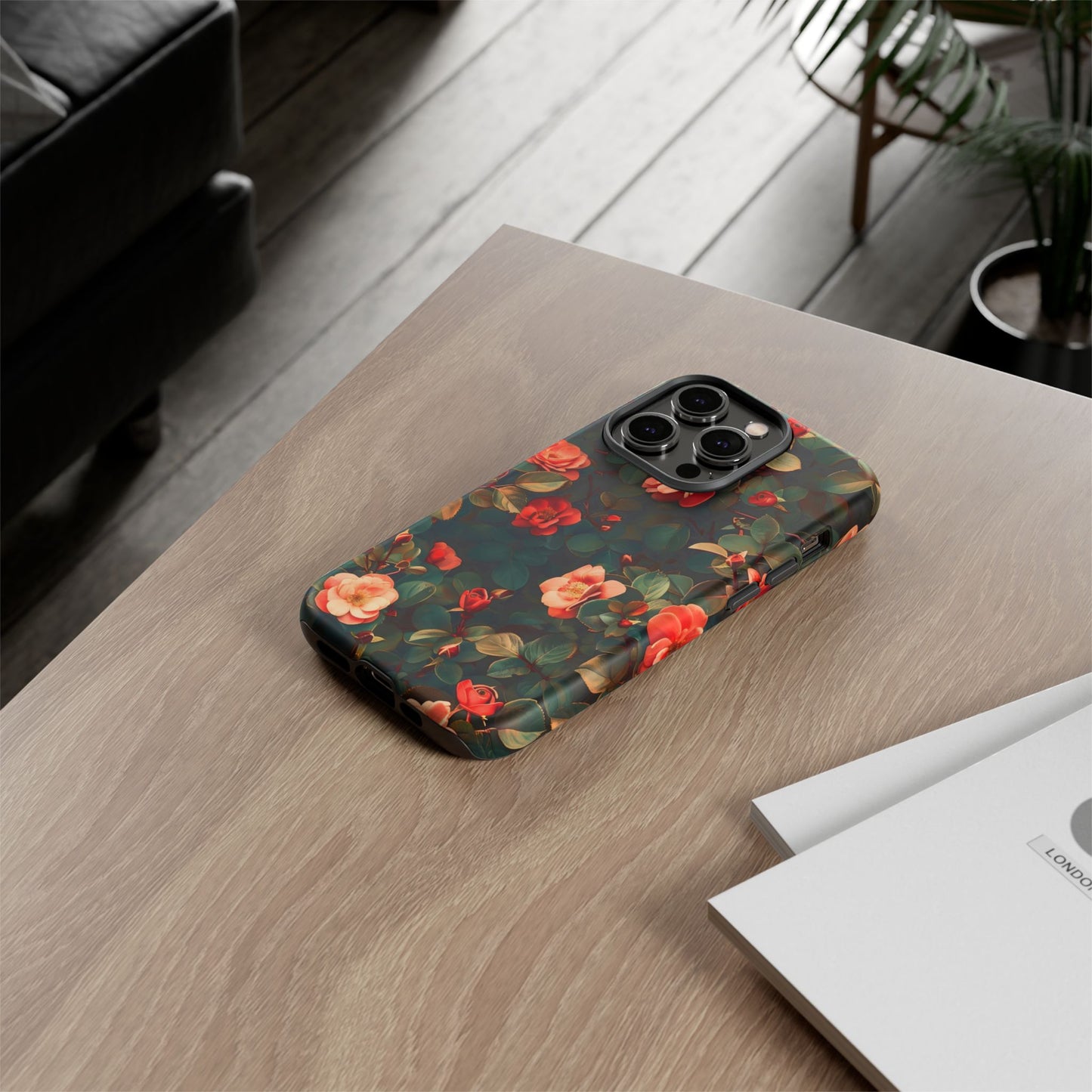 Floral Phone Case - Elegant Floral Design, Tough Protective Case, Perfect Gift for Her, Trendy Phone Accessories, Mother’s Day, Birthday