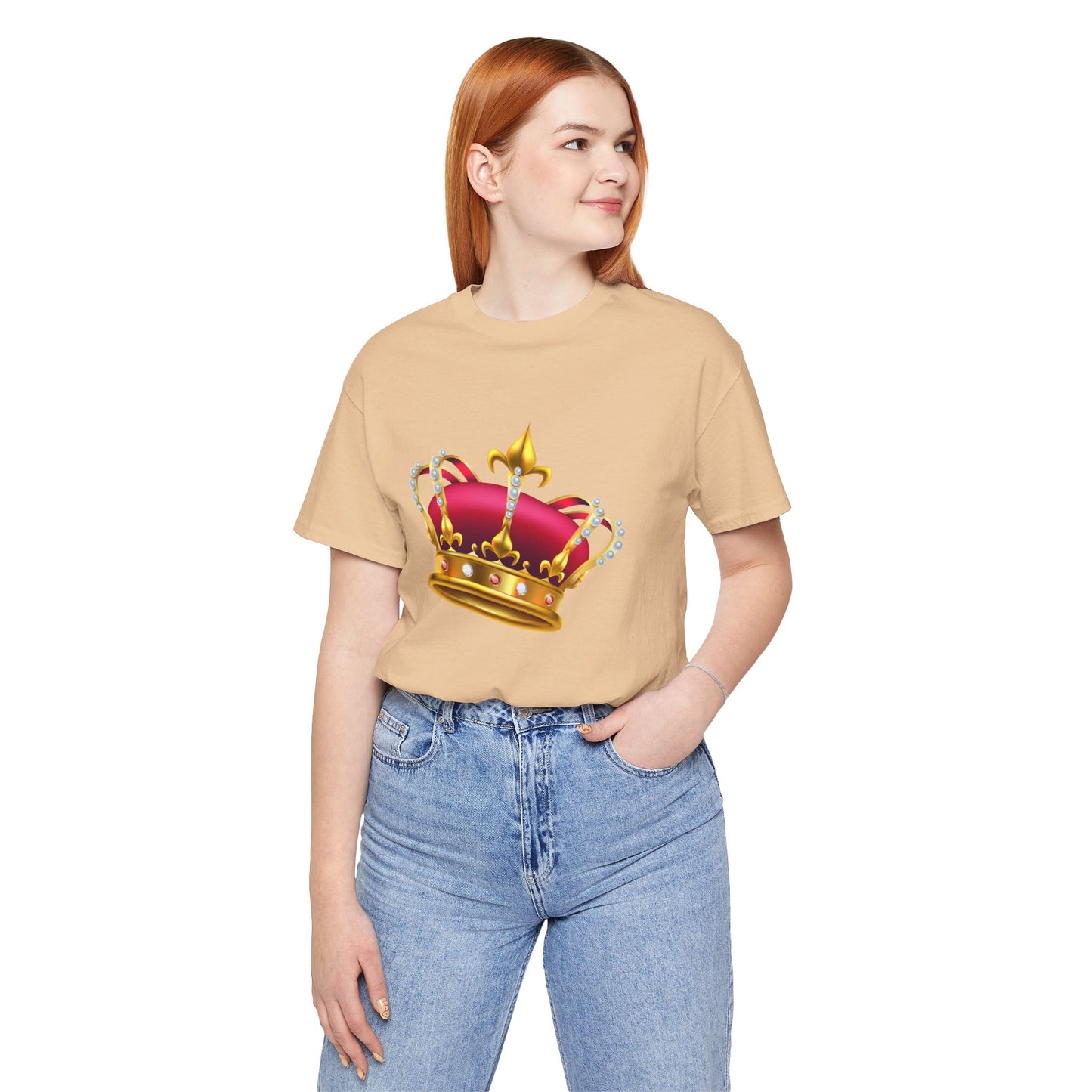 Unisex Jersey Short Sleeve Tee - British Royal Crown Design - Iconic Symbol of Monarchy