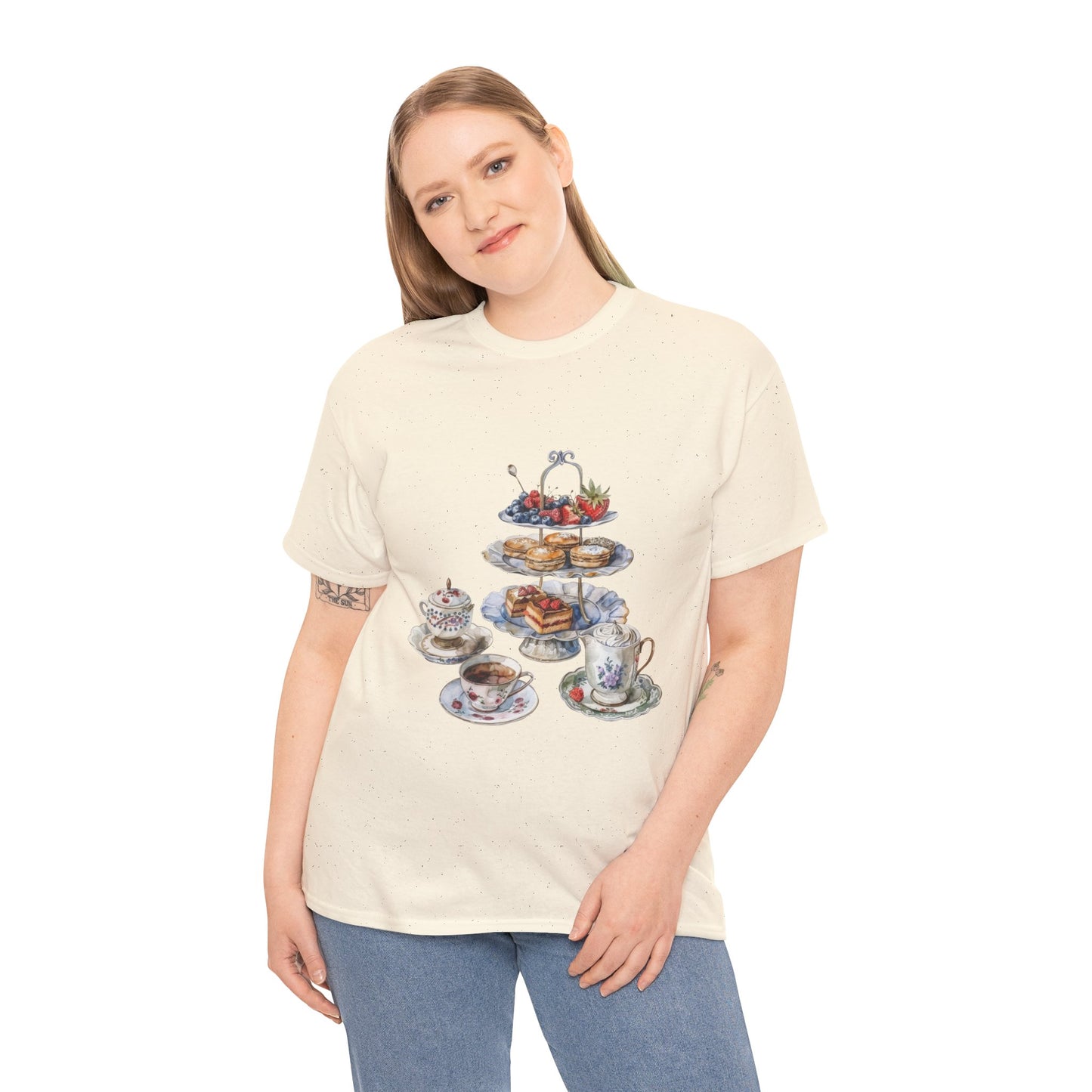 Unisex Heavy Cotton Tee - From Pies to Puddings - Classic British Dishes"