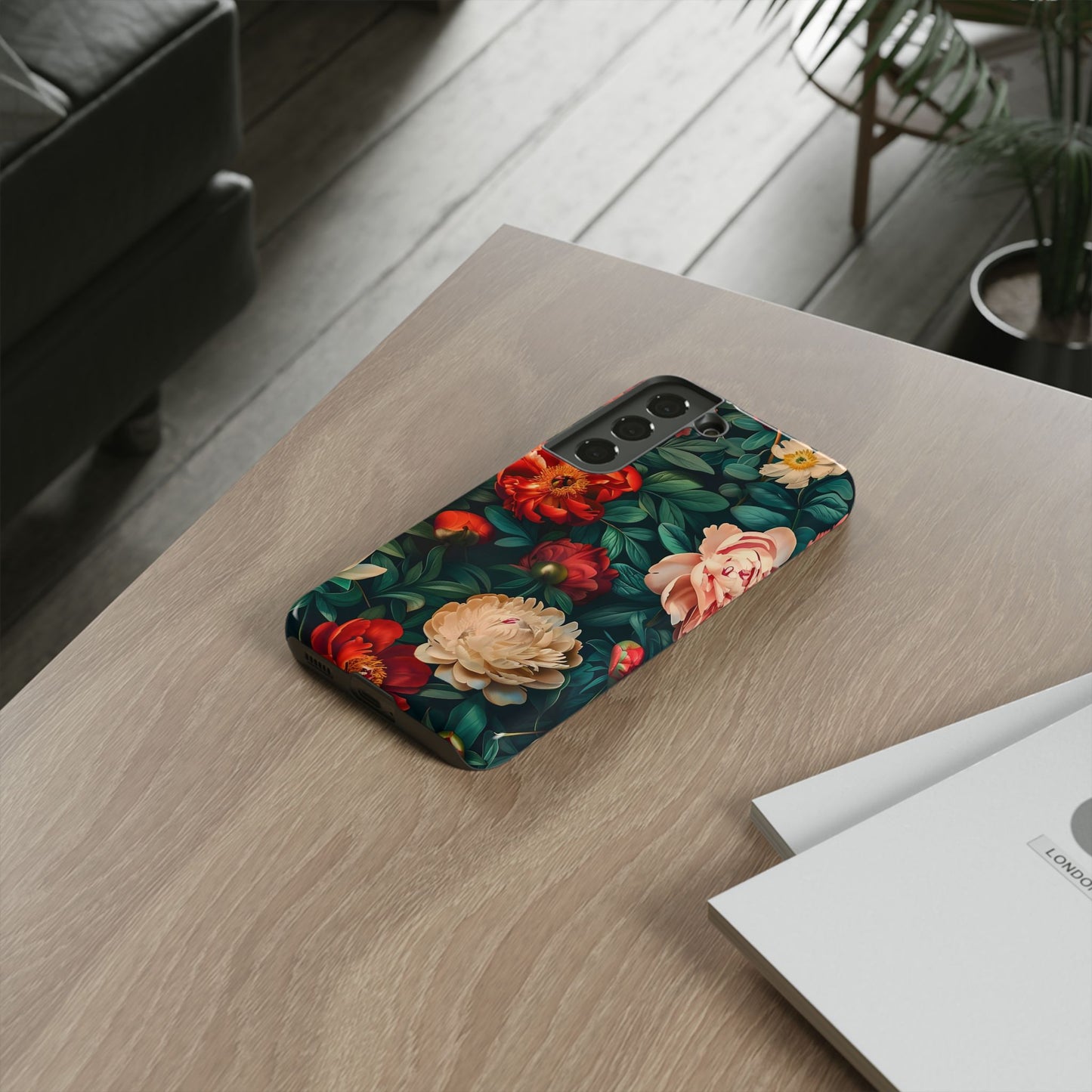 Floral Phone Case - Tough Cases, Vibrant Protection, Gift for Her, Cute Floral Design, Trendy Accessory, Perfect for Spring