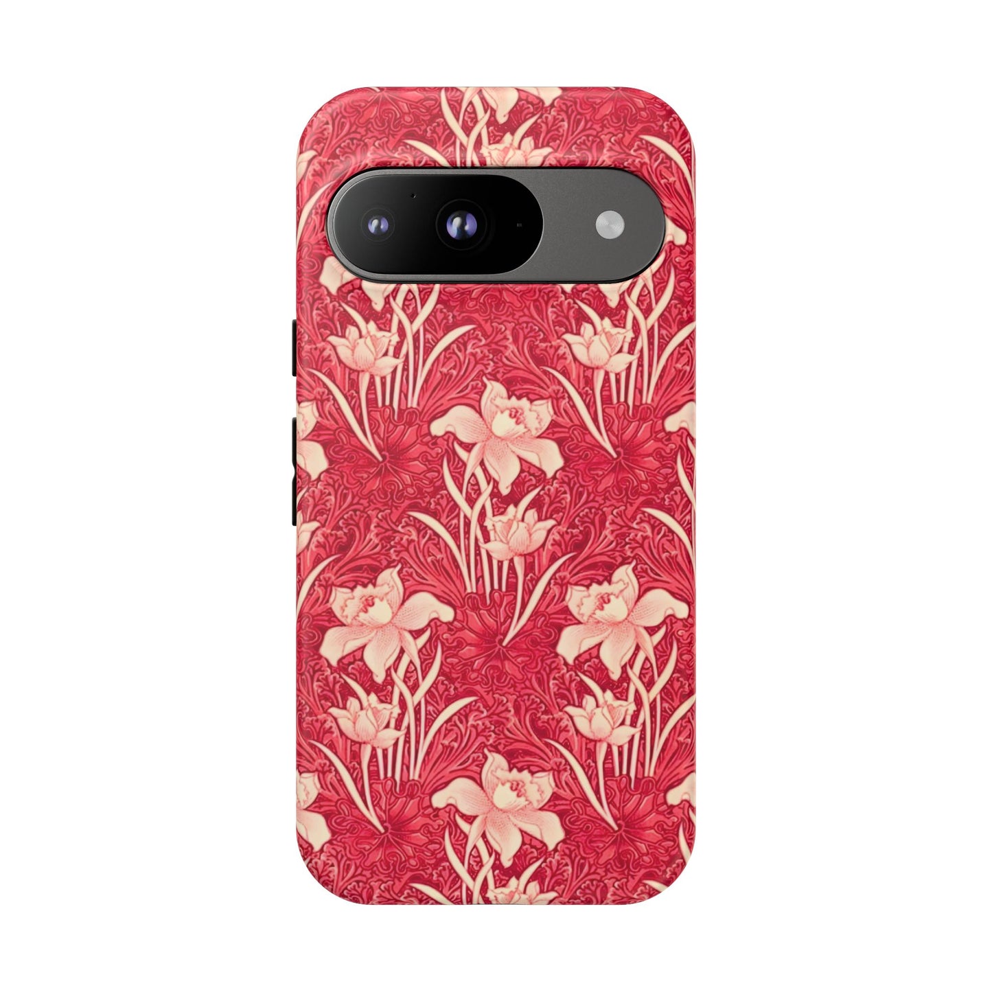 Floral Tough Phone Case - Durable, Stylish Accessory, Perfect Gift for Her, Floral Pattern, Customizable, Ideal for Daily Use