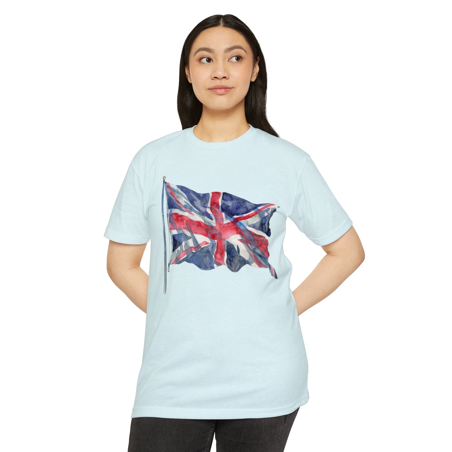 Unisex CVC Jersey T-shirt - Emblem of Unity - The British Flag