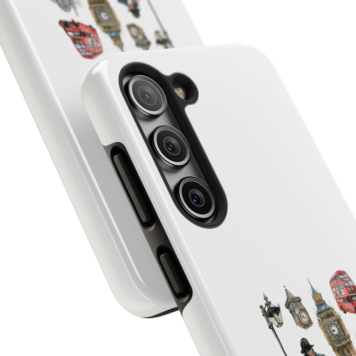 London Scene Tough Phone Case - Durable Protection with Iconic UK Landmarks