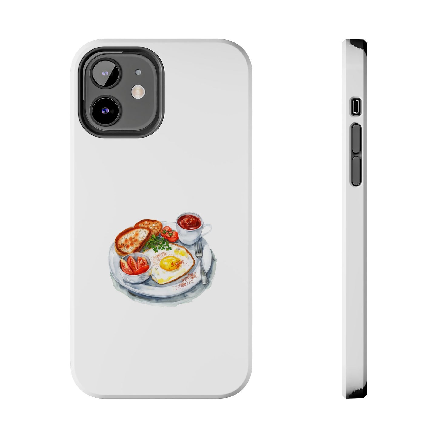Breakfast Lovers Tough Phone Case - Cute Food Art, Durable Protection