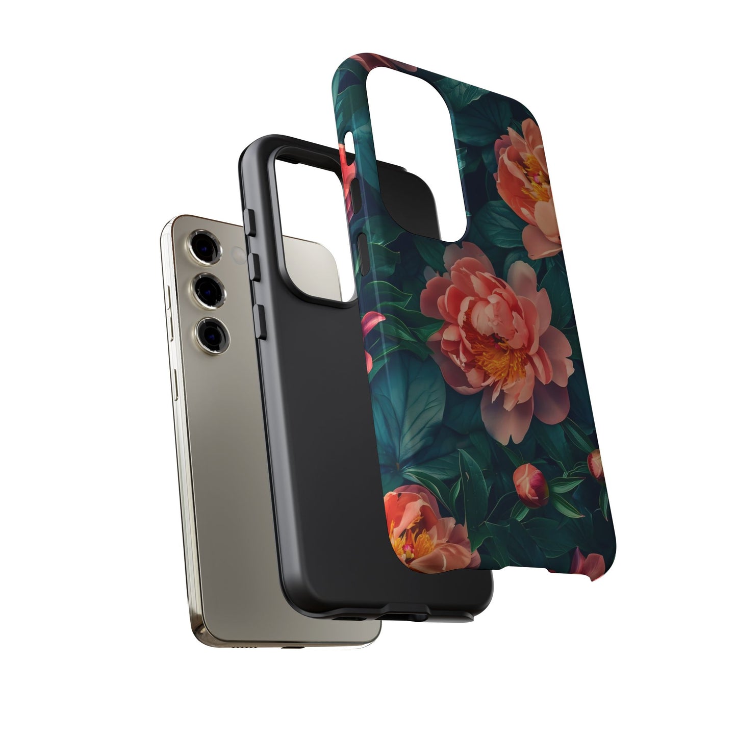 Floral Phone Case - Tough Cases, Flower Design, Botanical Art, Phone Accessory, Gift for Her, Nature Lovers