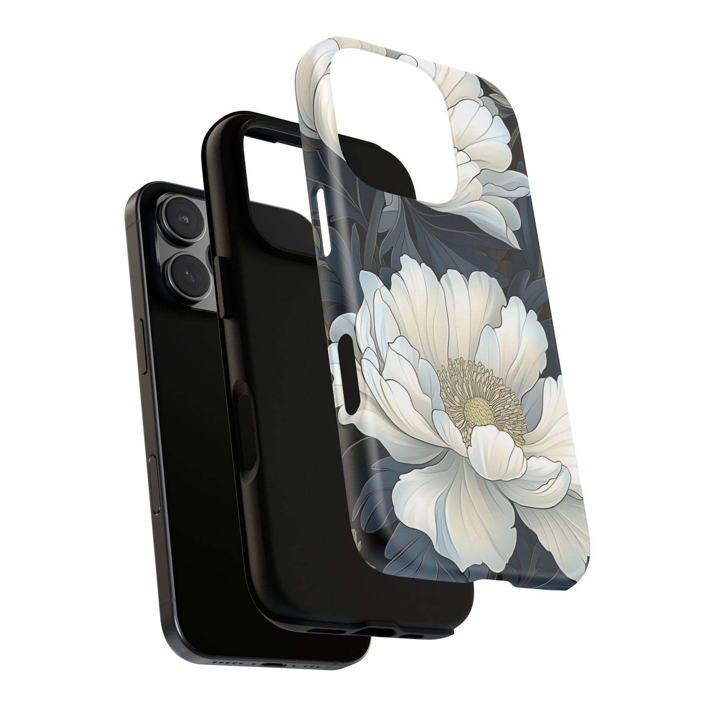 Elegant Floral Phone Case, Floral iPhone Cover, Flower Art Phone Case, Eco-Friendly Mobile Protection, Tough & Stylish Phone Case