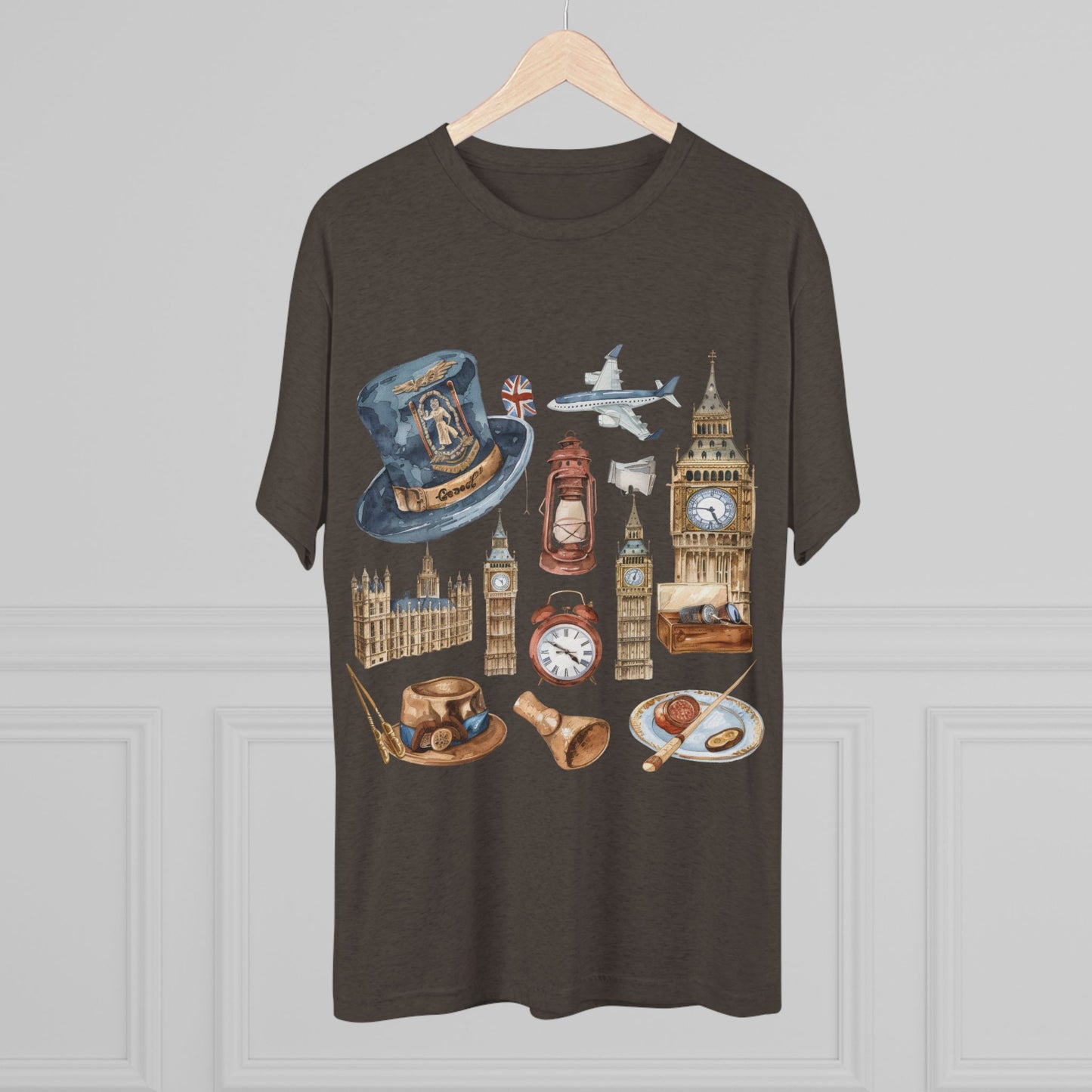 Vintage England Classy Unisex Tri-Blend Crew Tee