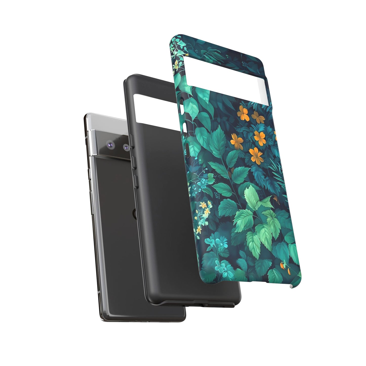 Tough Floral Phone Case, Floral Phone Cover, Nature-Inspired Phone Protector, Greenery Mobile Case, Eco-Friendly Gift Ideas