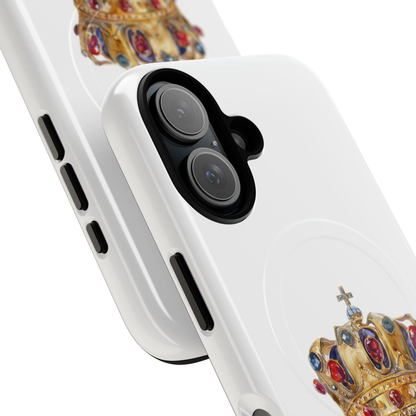 Royal Crown Magnetic Phone Case, Durable Phone Cover, Stylish Tech Accessory, Perfect Gift for Him & Her, Unique Design Case