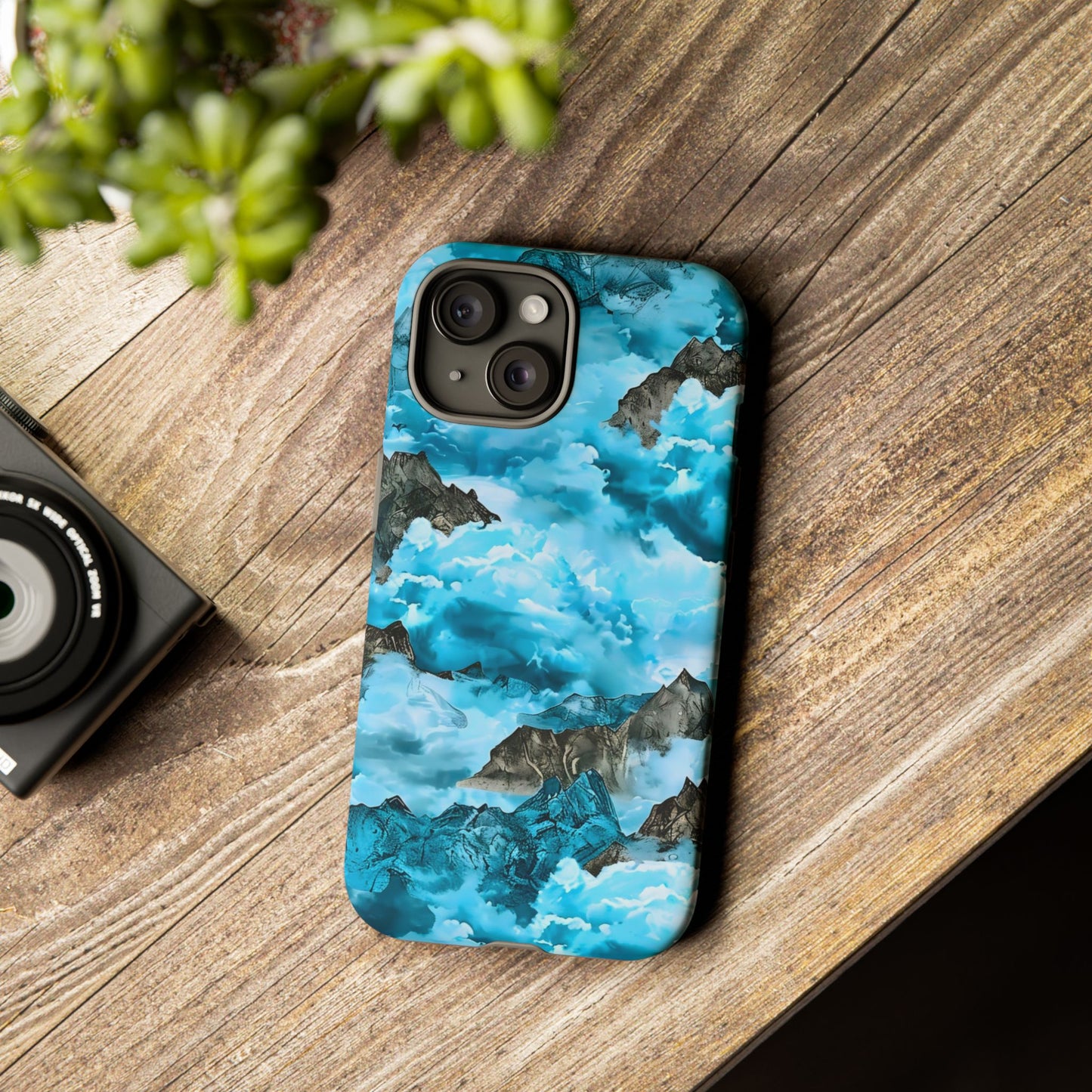 Mountain Wave Phone Case - Adventure Gear, Outdoor Gifts, Stylish Cases, Trendy Accessories, Nature Lovers