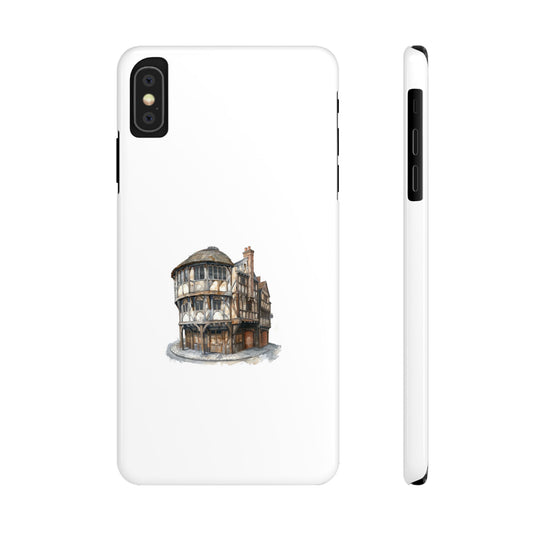 Charming Architecture Slim Phone Cases, Unique Phone Cover, Vintage Design, Gift for Architects, Housewarming Present, Home Decor