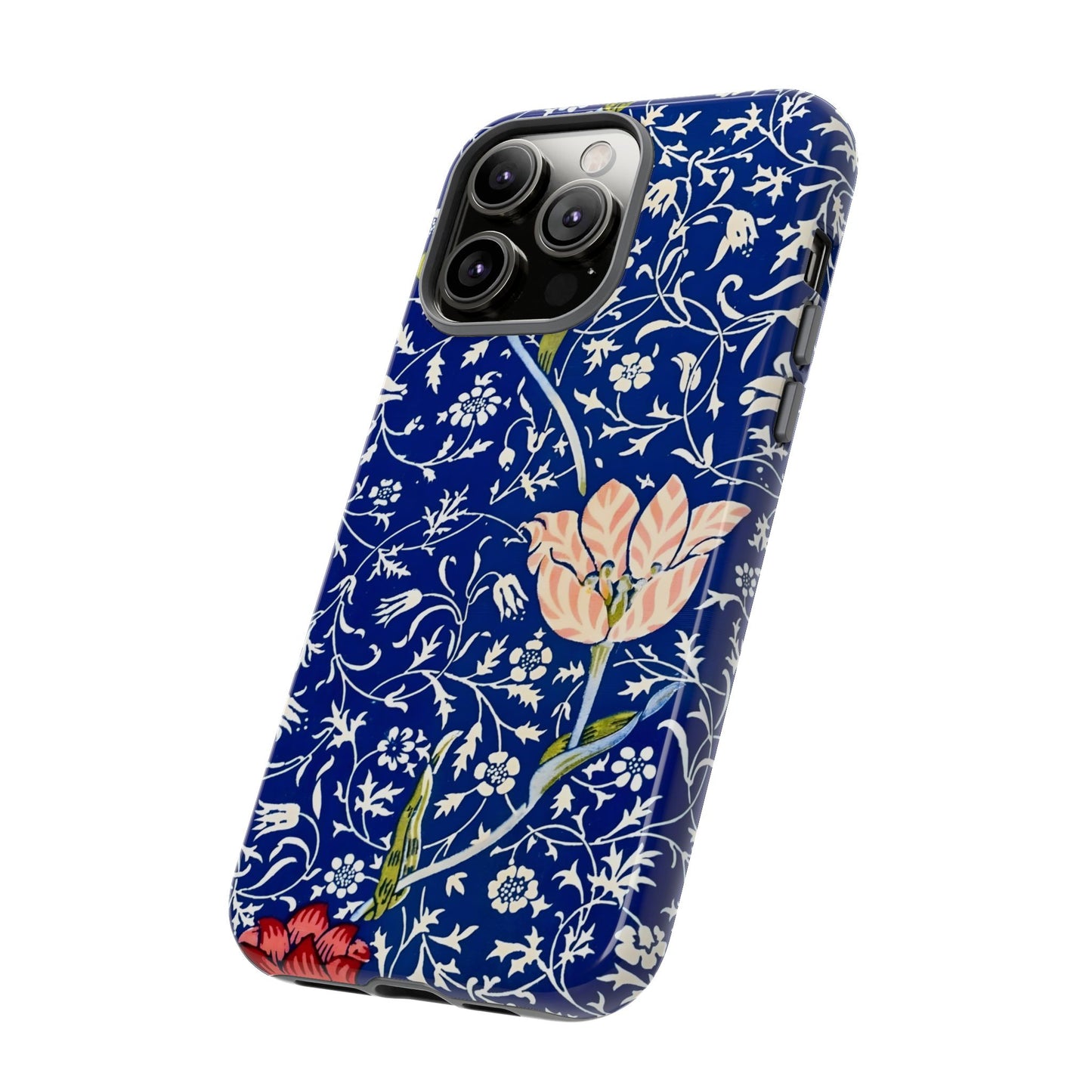Floral Phone Case, Unique Tough Phone Cover, Gift for Her, Spring Decor, Durable Protective Case, Elegant Floral Design