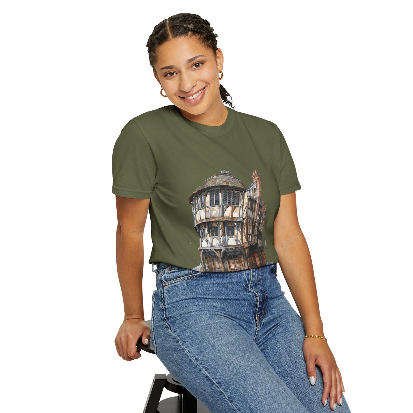 Unisex Garment-Dyed T-shirt - Cheers to Tradition - The Classic British Pub