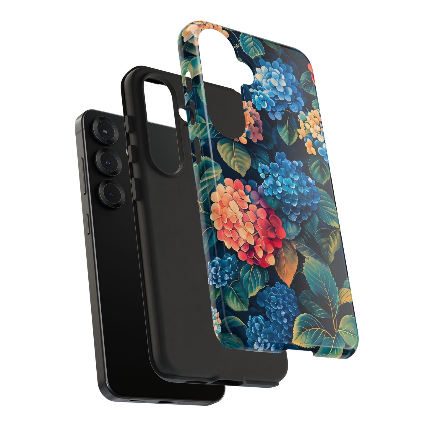 Floral Tough Phone Case, Durable Smartphone Cover, Flower Design, Gift for Her, Stylish Protection
