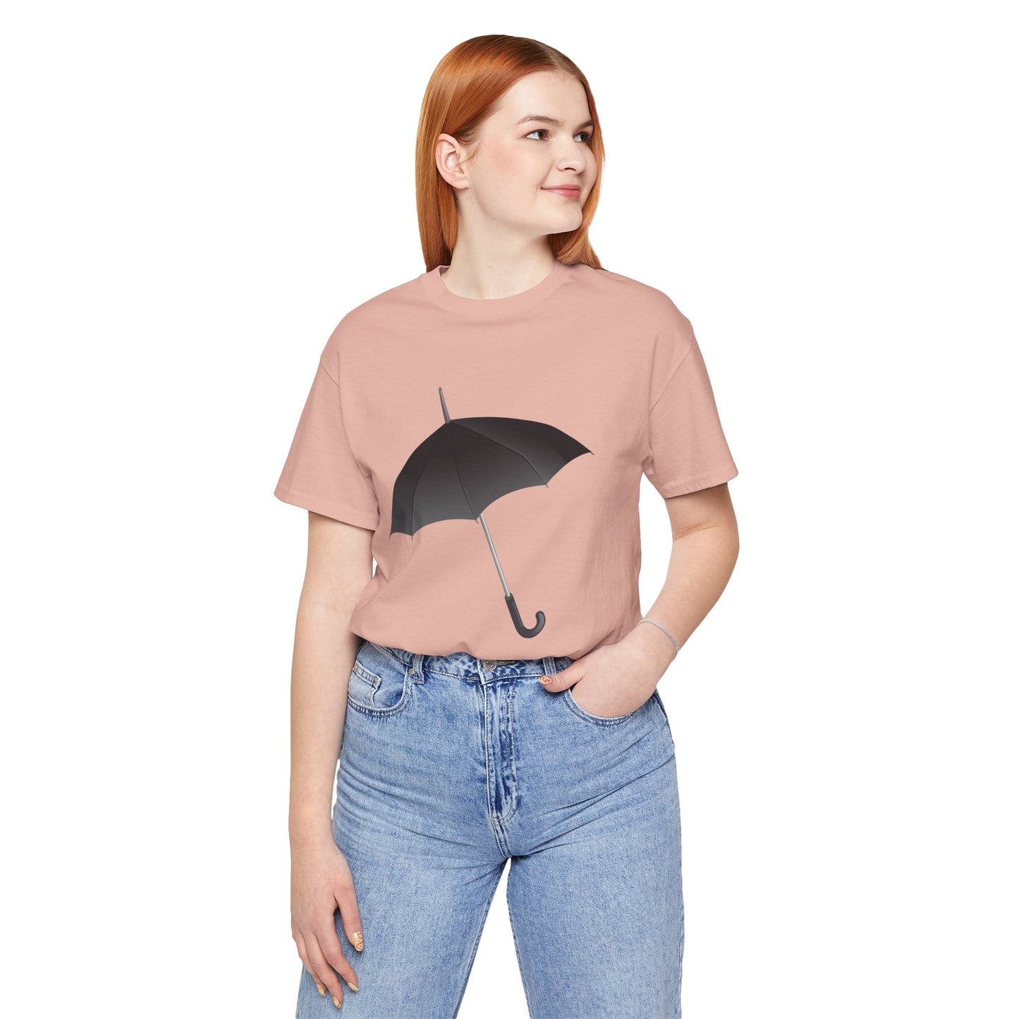 Unisex Jersey Short Sleeve Tee - Regal Royal Umbrella - Elegant and Majestic