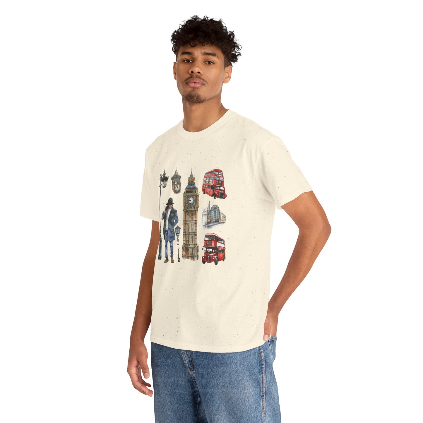 Unisex Heavy Cotton T-Shirt - Cool England Heritage Icons