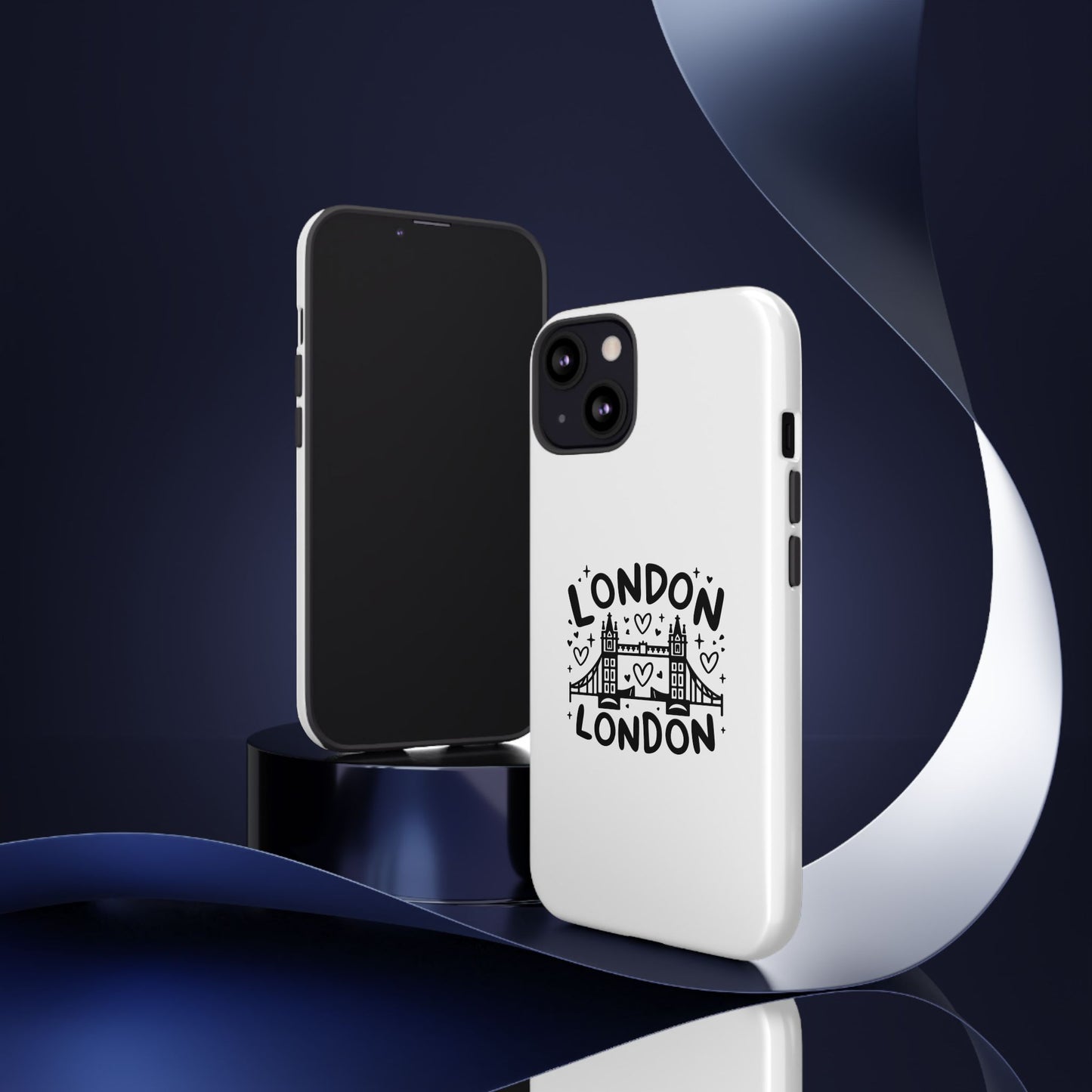 London-Themed Tough Phone Case - Chic & Stylish Protection