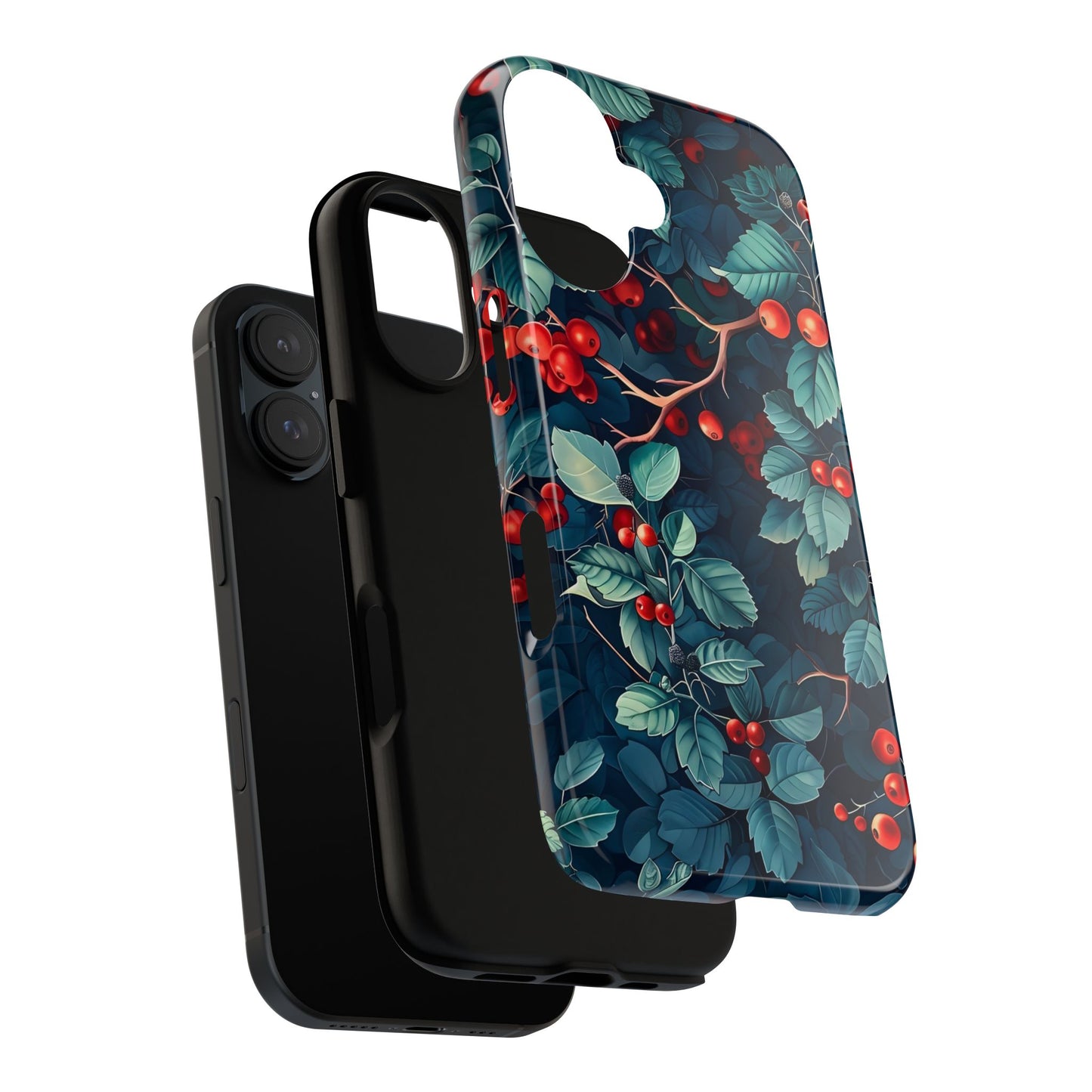 Berry Blossom Phone Case - Nature Lover's Gift, Floral Design, Cute Accessory for Spring, Unique Tech Cover, Perfect for Holidays