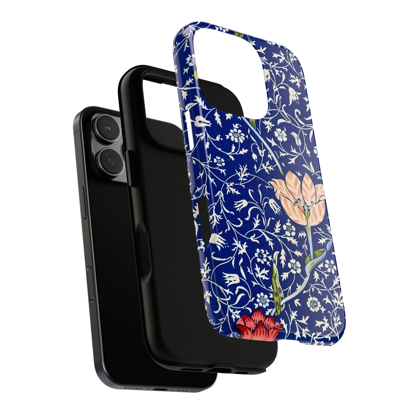 Floral Phone Case, Unique Tough Phone Cover, Gift for Her, Spring Decor, Durable Protective Case, Elegant Floral Design