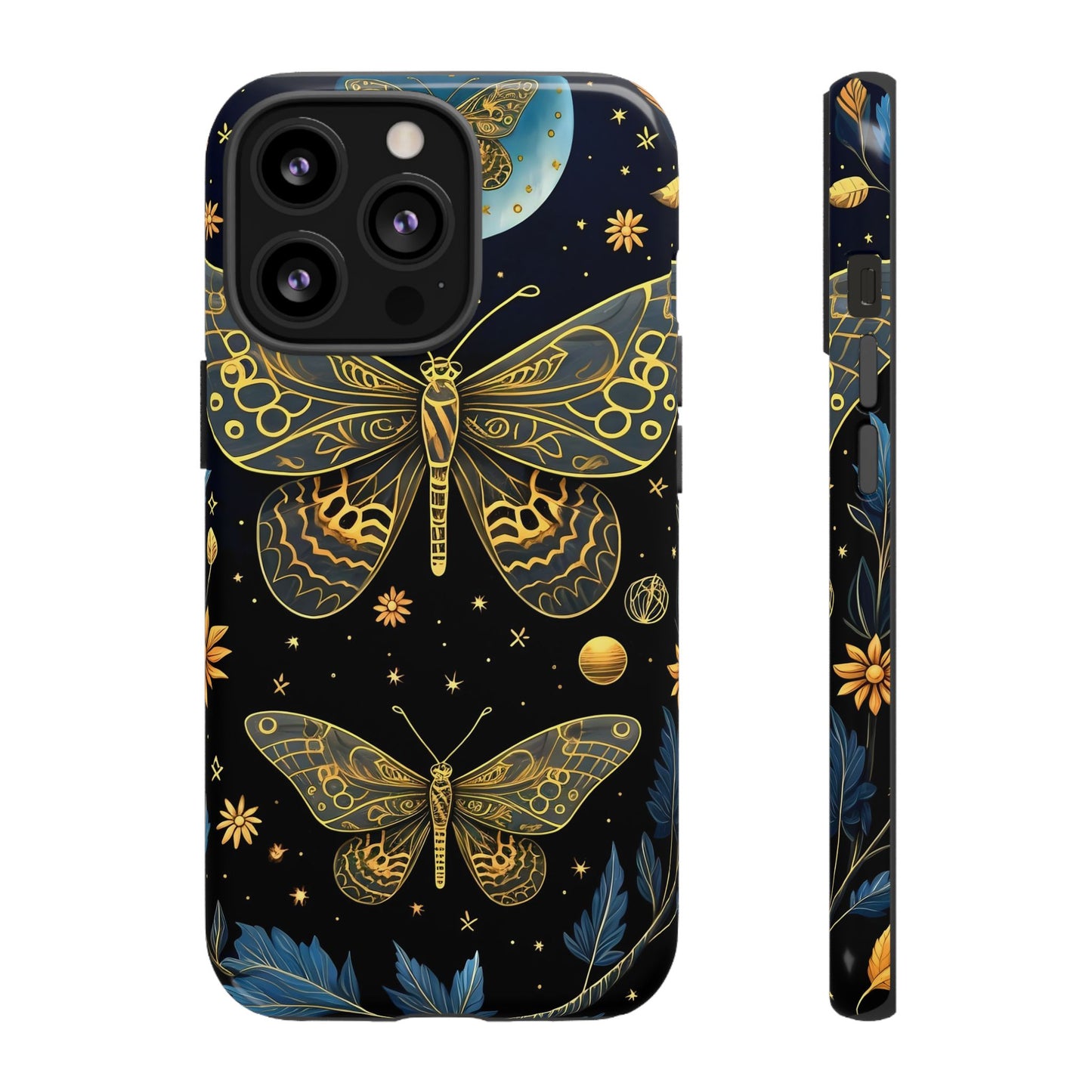 Butterfly Galaxy Phone Case | Tough Cases for Nature Lovers, Unique Phone Covers, Gift for Her, Boho Style, Floral Design