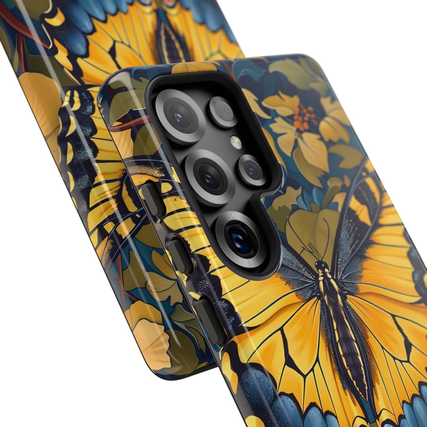 Colorful Butterfly Phone Case, Floral Design, Tough Cases, Protective Cover, Gifts for Nature Lovers, Birthday Present