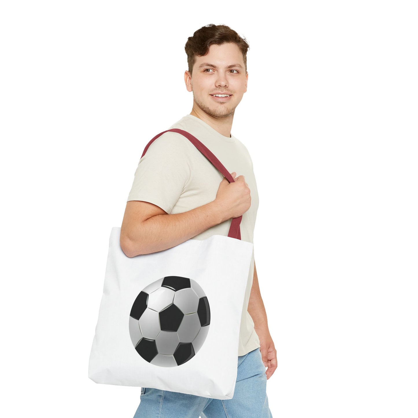 Soccer Tote Bag - Perfect for Sports Lovers, Gym, Shopping, Gifts, and Practice!