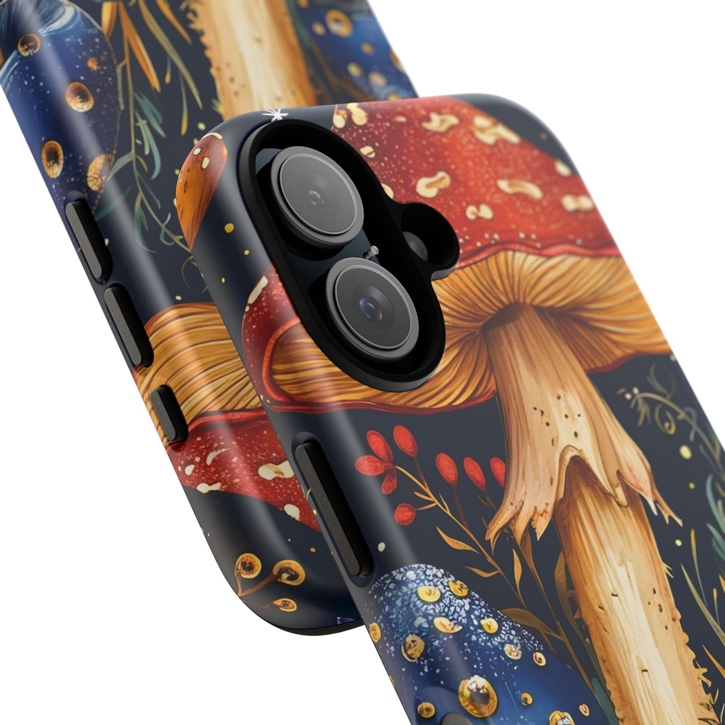 Colorful Mushroom Phone Case, Tough Cases with Nature Design, Gift for Nature Lovers, Artistic Phone Protector, Gift for Her