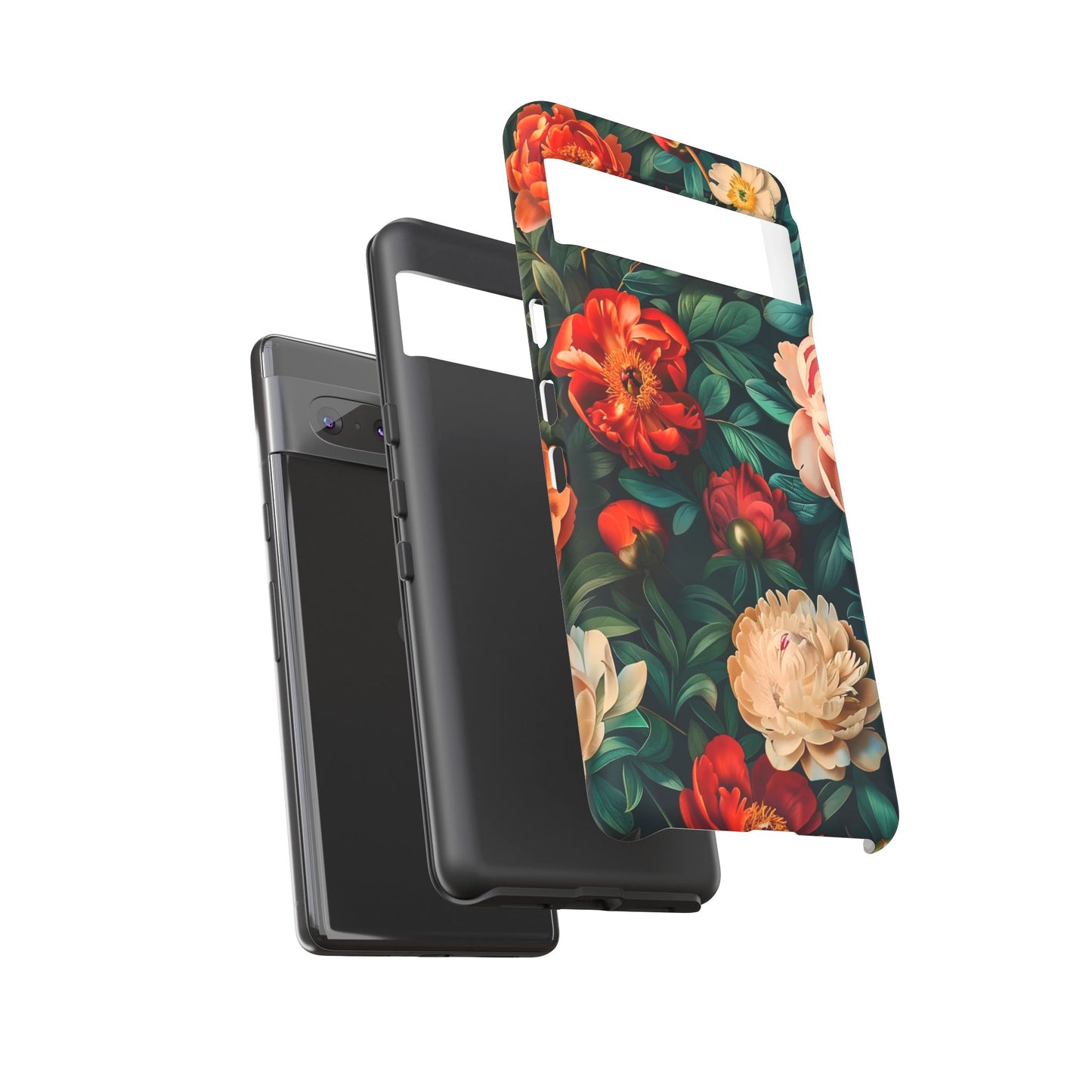 Floral Phone Case - Tough Cases, Vibrant Protection, Gift for Her, Cute Floral Design, Trendy Accessory, Perfect for Spring
