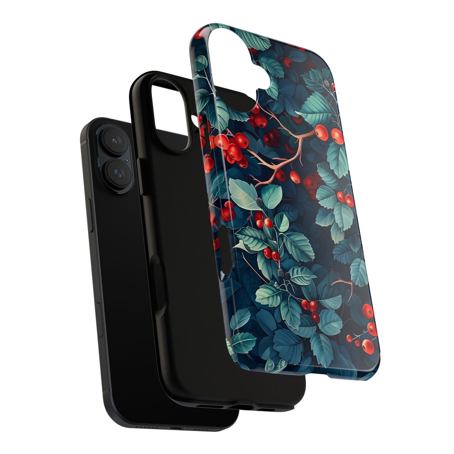 Berry Blossom Phone Case - Nature Lover's Gift, Floral Design, Cute Accessory for Spring, Unique Tech Cover, Perfect for Holidays