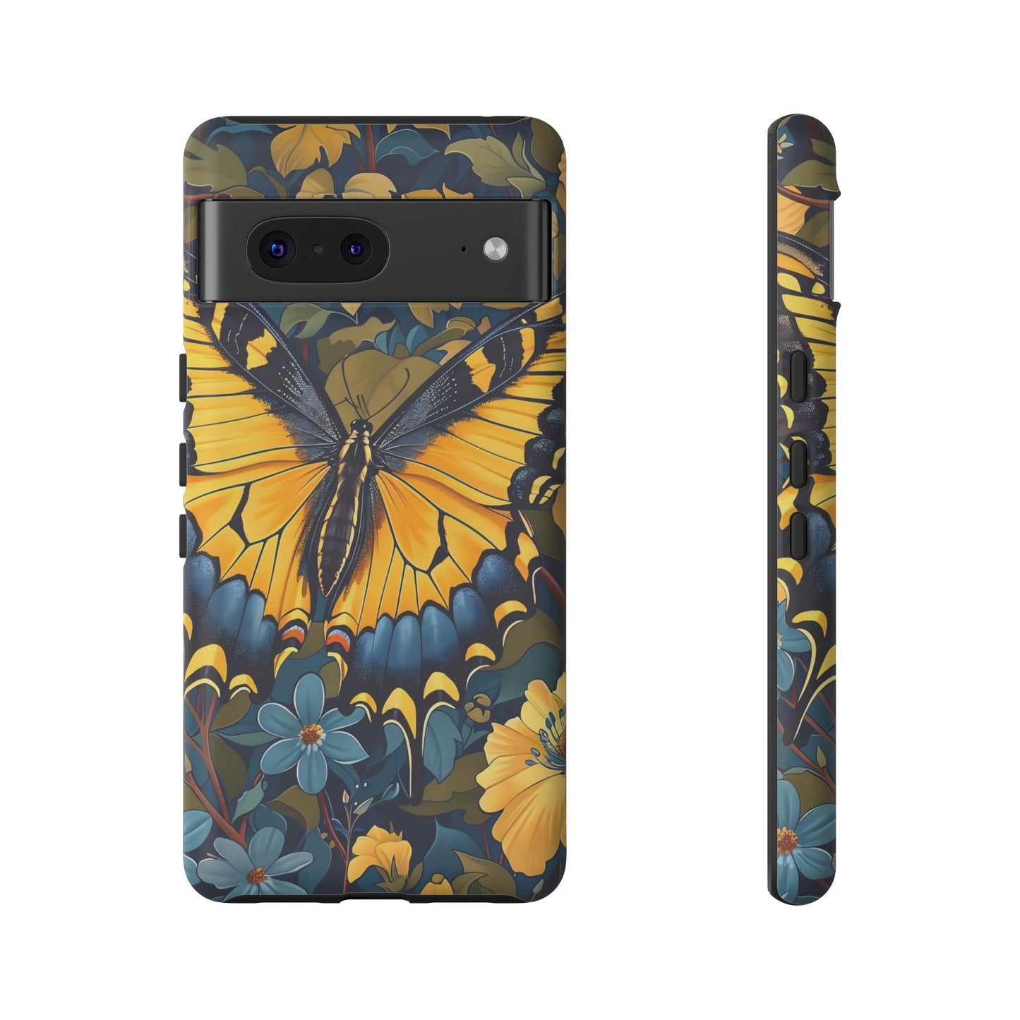 Colorful Butterfly Phone Case, Floral Design, Tough Cases, Protective Cover, Gifts for Nature Lovers, Birthday Present