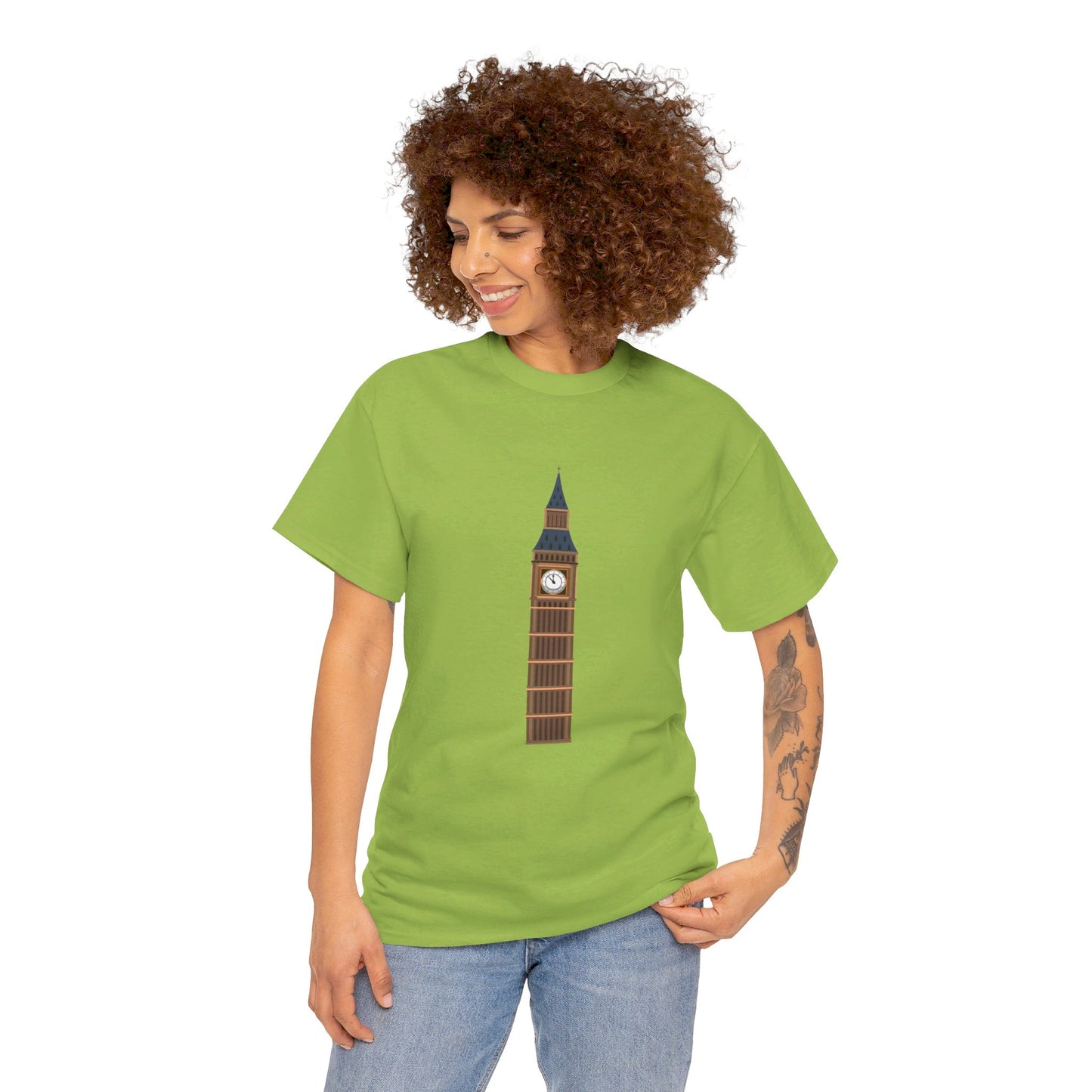 Big Ben - Iconic British Tower and Landmark Classic Unisex Heavy Cotton T-shirt
