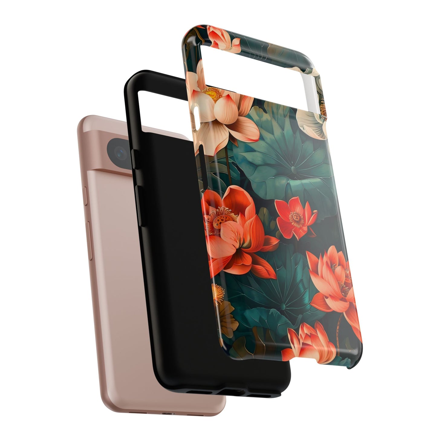 Flower Phone Case, Floral Phone Cover, Tough Case for Floral Lovers, Gift for Her, Stylish Tech Accessories