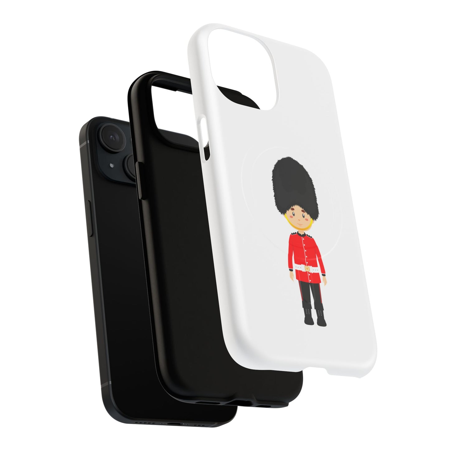Tough Magnetic Phone Cases with Royal Guard Design - Fun Gift for Kids, Phone Protection, Unique Accessories, Birthday Present, Holiday Gift