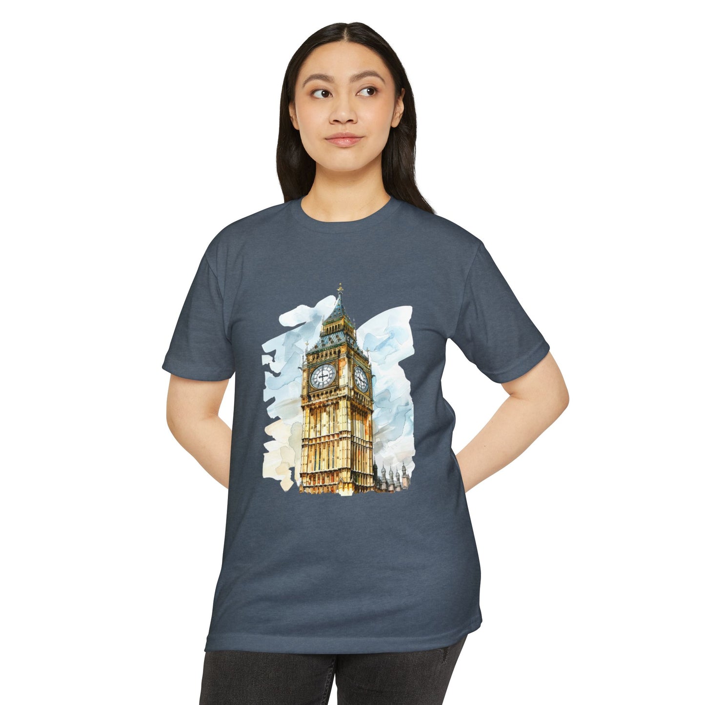 Unisex CVC Jersey T-shirt - Timeless Icon - The UK’s Famous Clock Tower