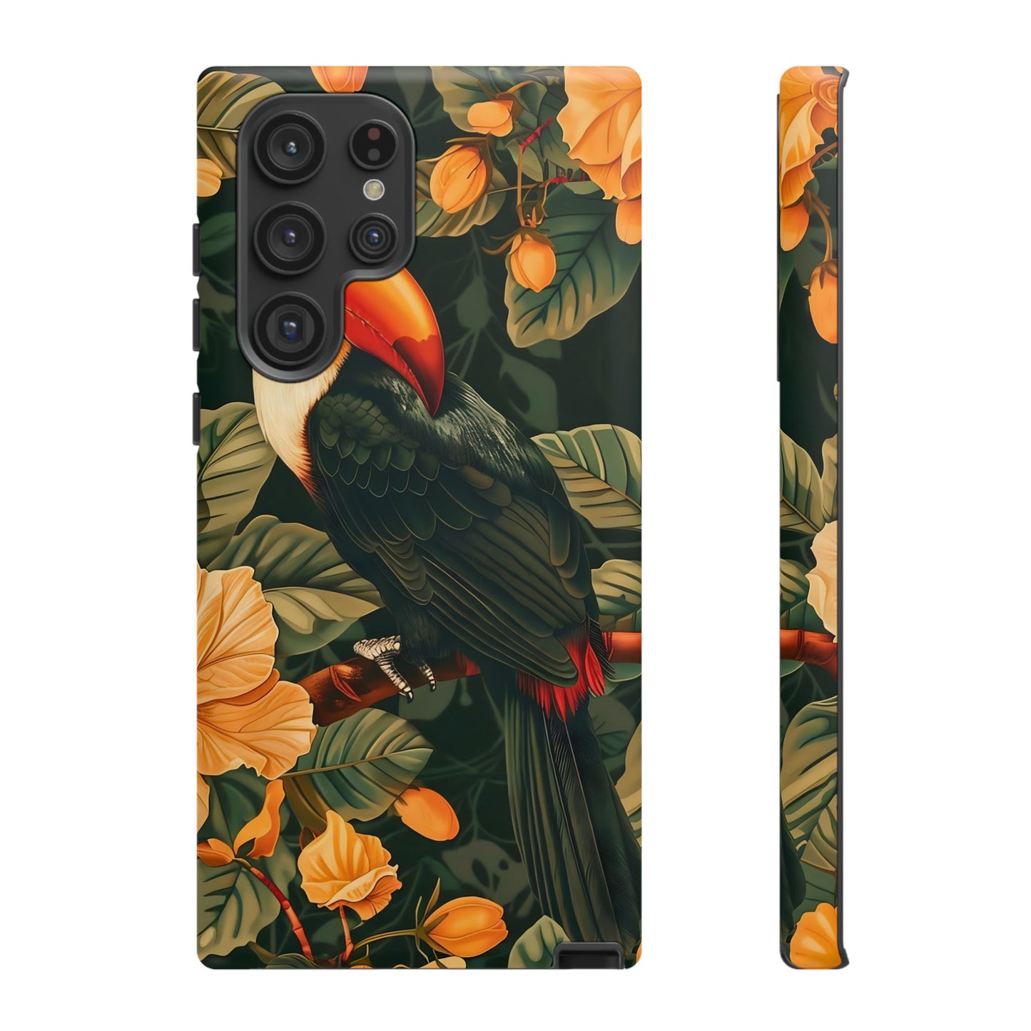 Tropical Toucan Phone Case, Exotic Bird Cover, Nature Lover Gift, Eco-Friendly Design, Customizable Tech Accessory