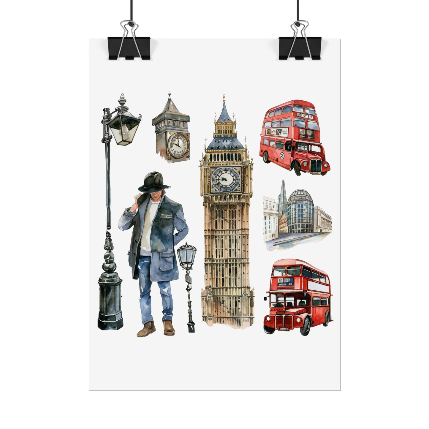 London themed Rolled Posters
