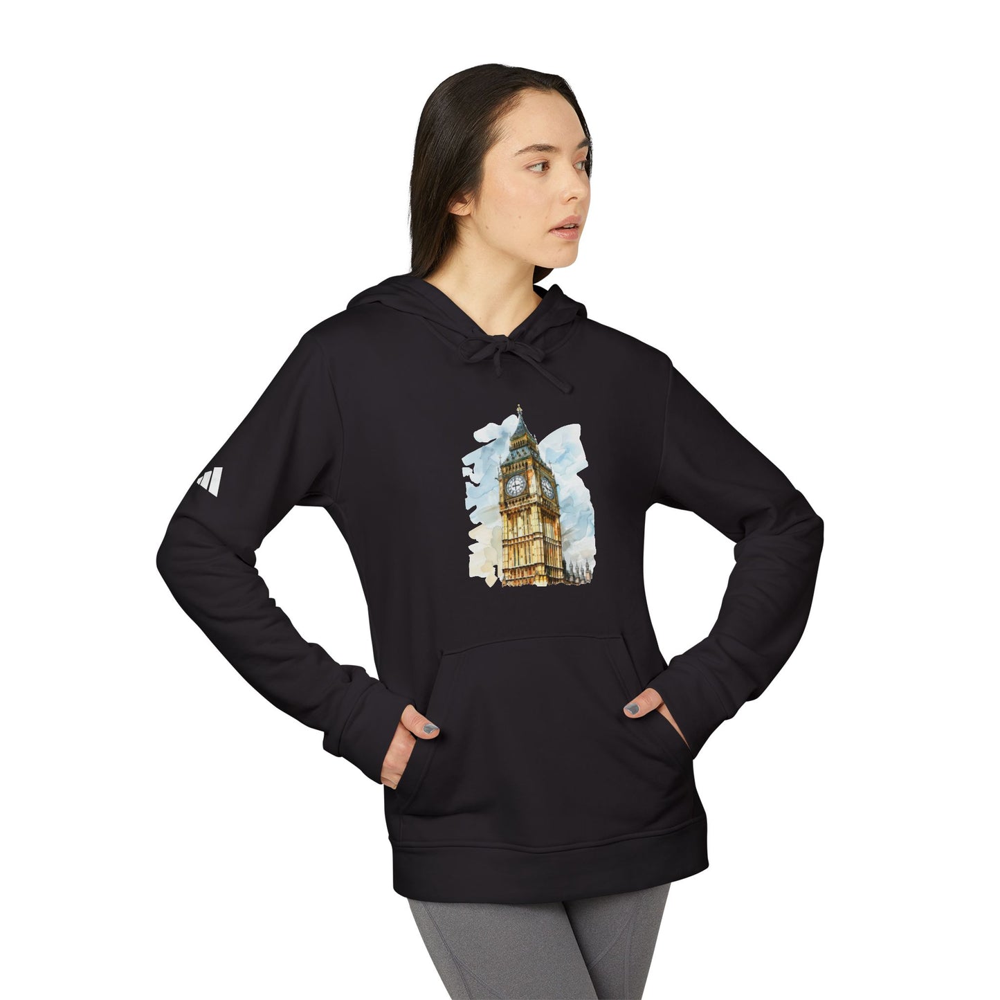 adidas Unisex Fleece Hoodie - Big Ben - The Heartbeat of London