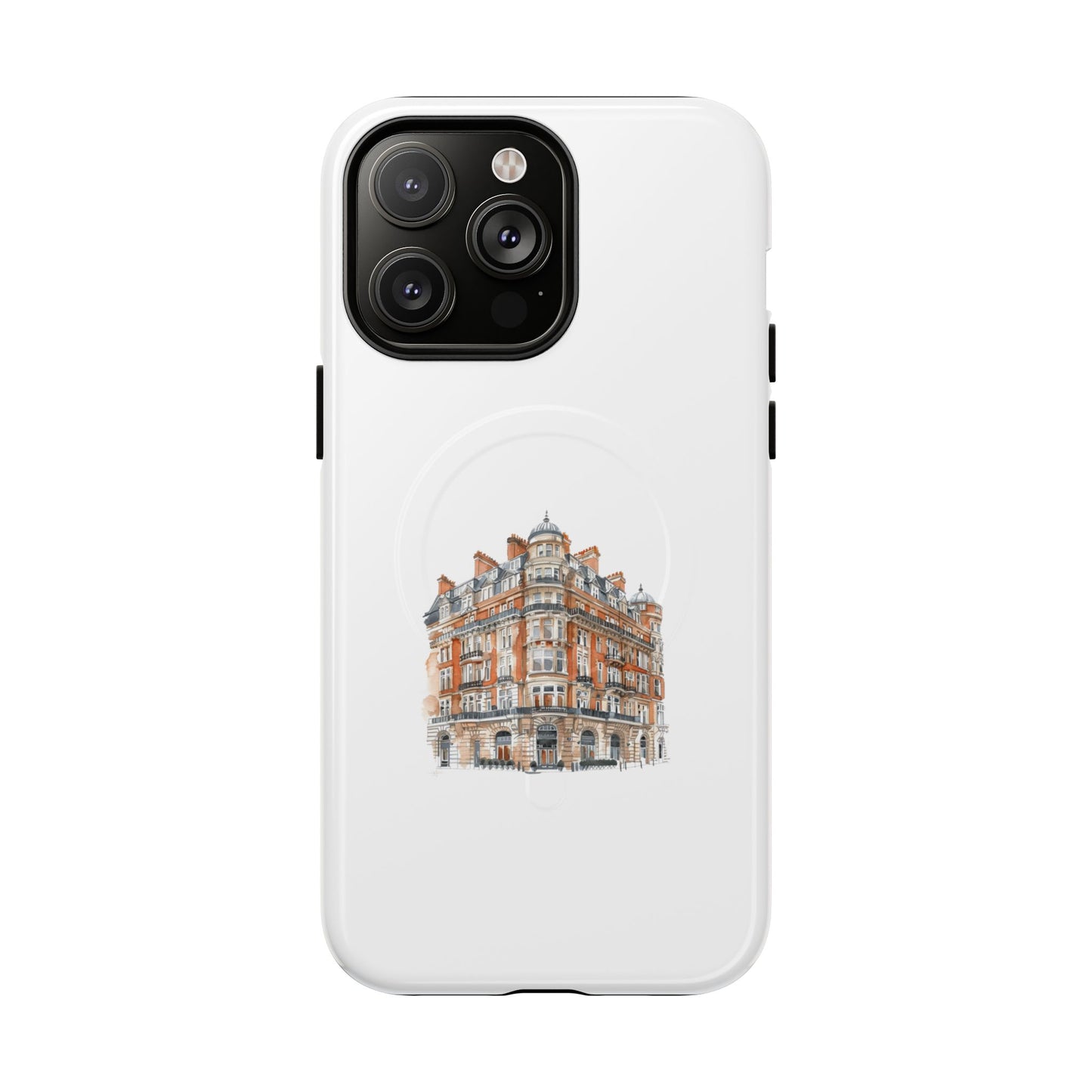 Elegant Tough Magnetic Case with Urban Design, Phone Case, Smartphone Protector, Gift for Her, Unique Tech Accessories