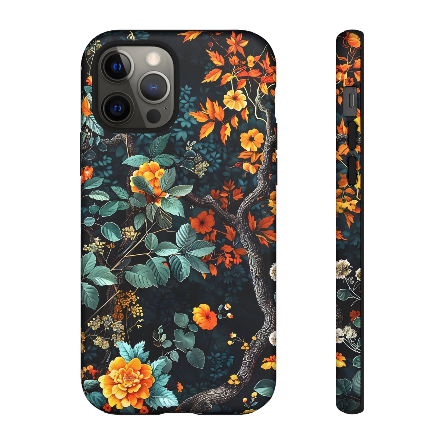 Floral Phone Case | Tough Cases, Protective Cover, Gift for Her, Autumn Vibes, Floral Phone Accessory, Unique Design