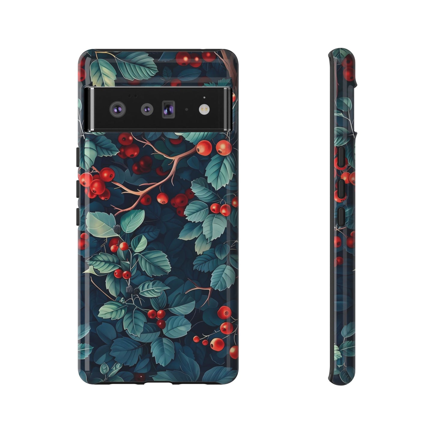 Berry Blossom Phone Case - Nature Lover's Gift, Floral Design, Cute Accessory for Spring, Unique Tech Cover, Perfect for Holidays