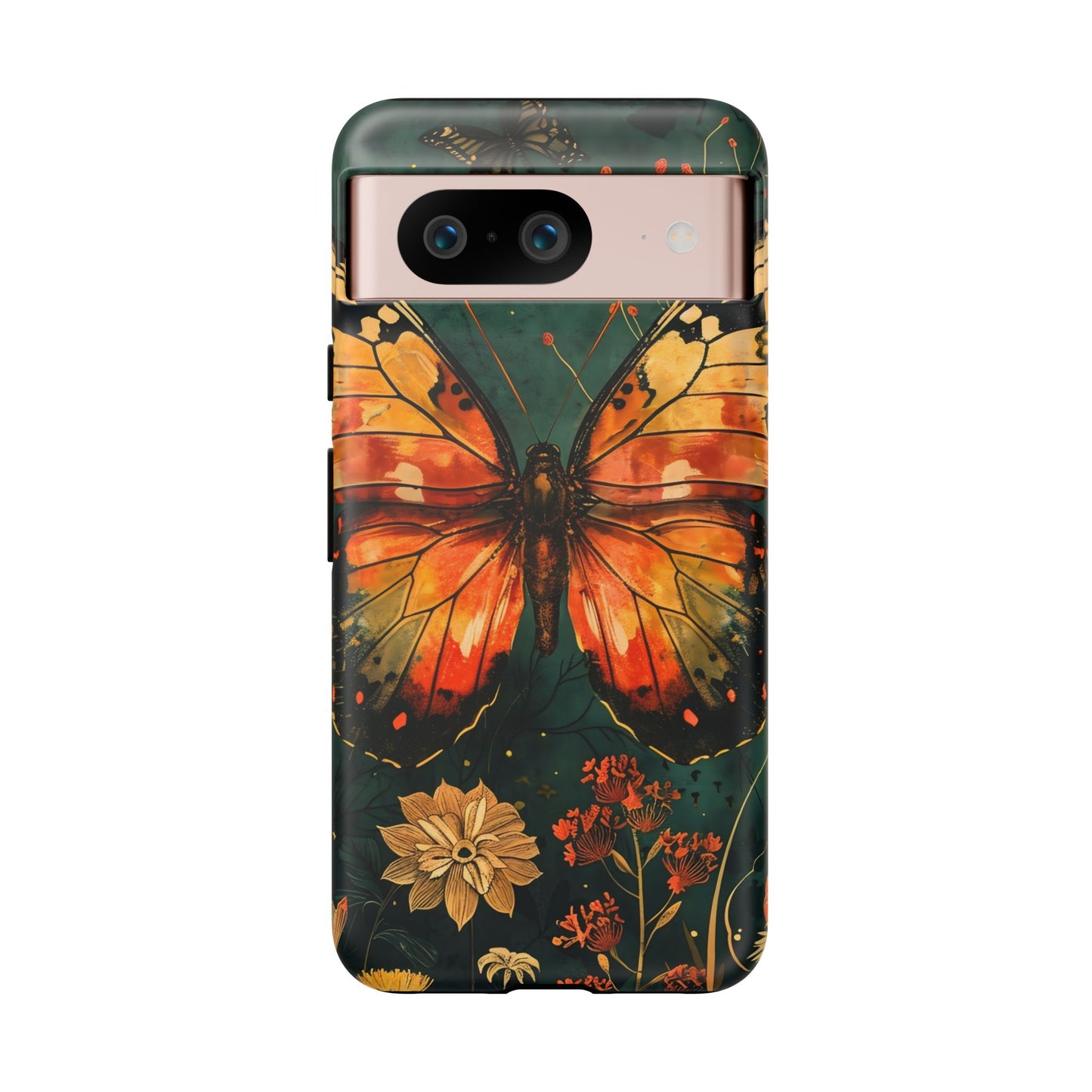 Butterfly Phone Case – Tough Cases for Nature Lovers, Floral Design, Butterfly Art, Unique Gift, Eco-Friendly Protection