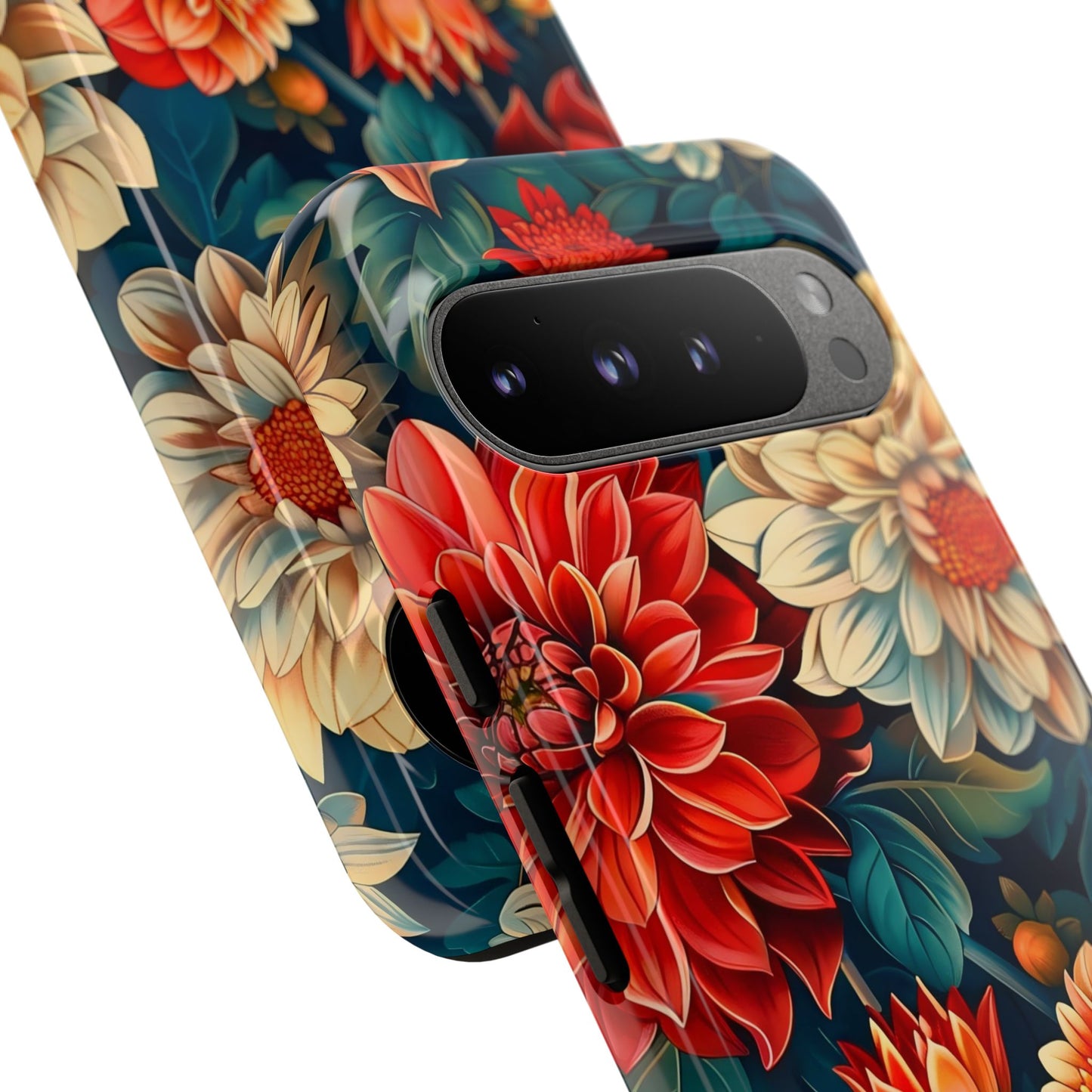 Floral Phone Case - Vibrant Tough Cases, Stylish Floral Cell Phone Cover, Gift for Her, Trendy Phone Accessory, Flower Design