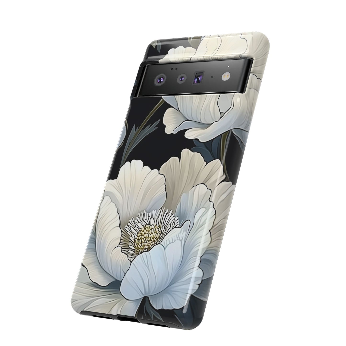 Floral Phone Case, Tough Cases for Women, Stylish Phone Cover, Floral Design Phone Protector, Nature Inspired Tech Accessories