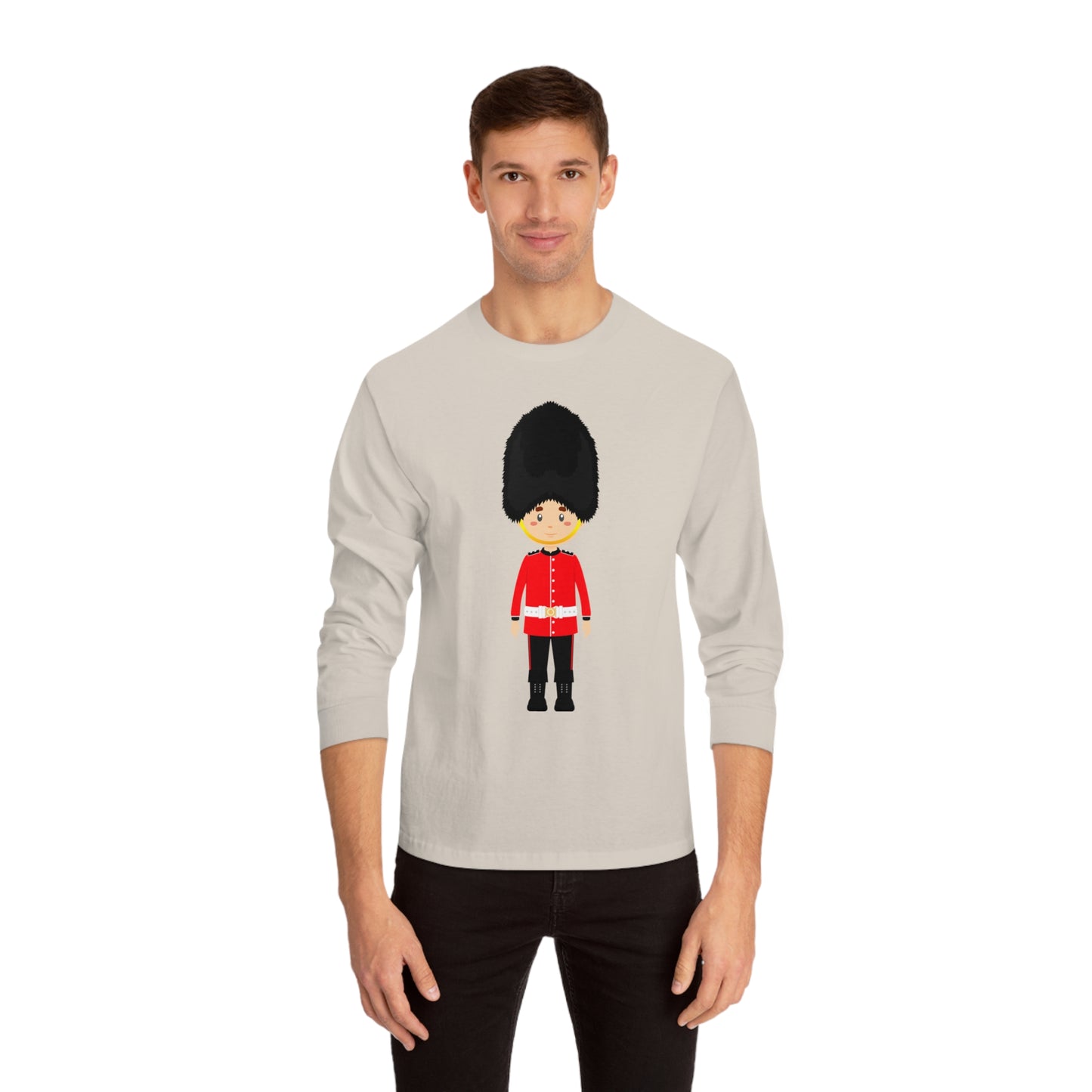 Unisex Classic Long Sleeve T-Shirt - British Soldier - Classic Military Elegance and Honorable