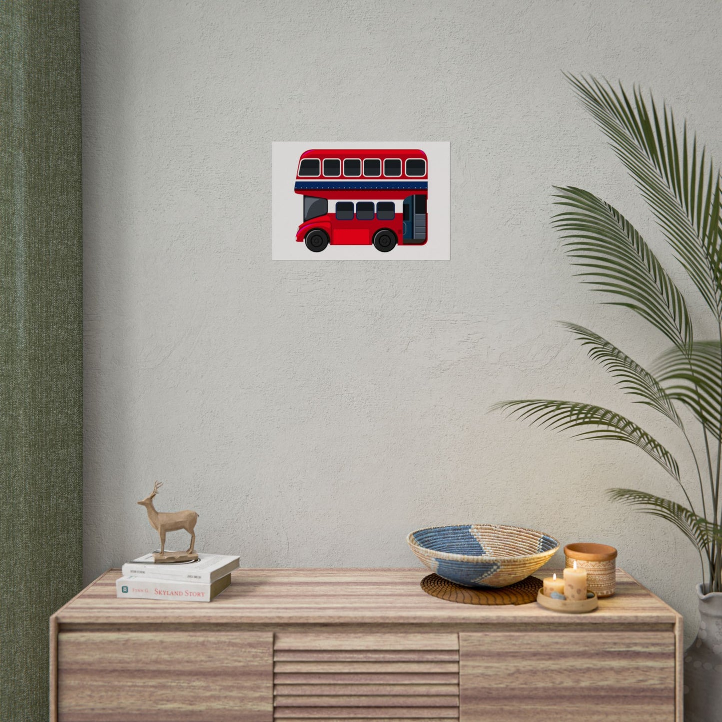 Red Double Decker Bus Rolled Posters