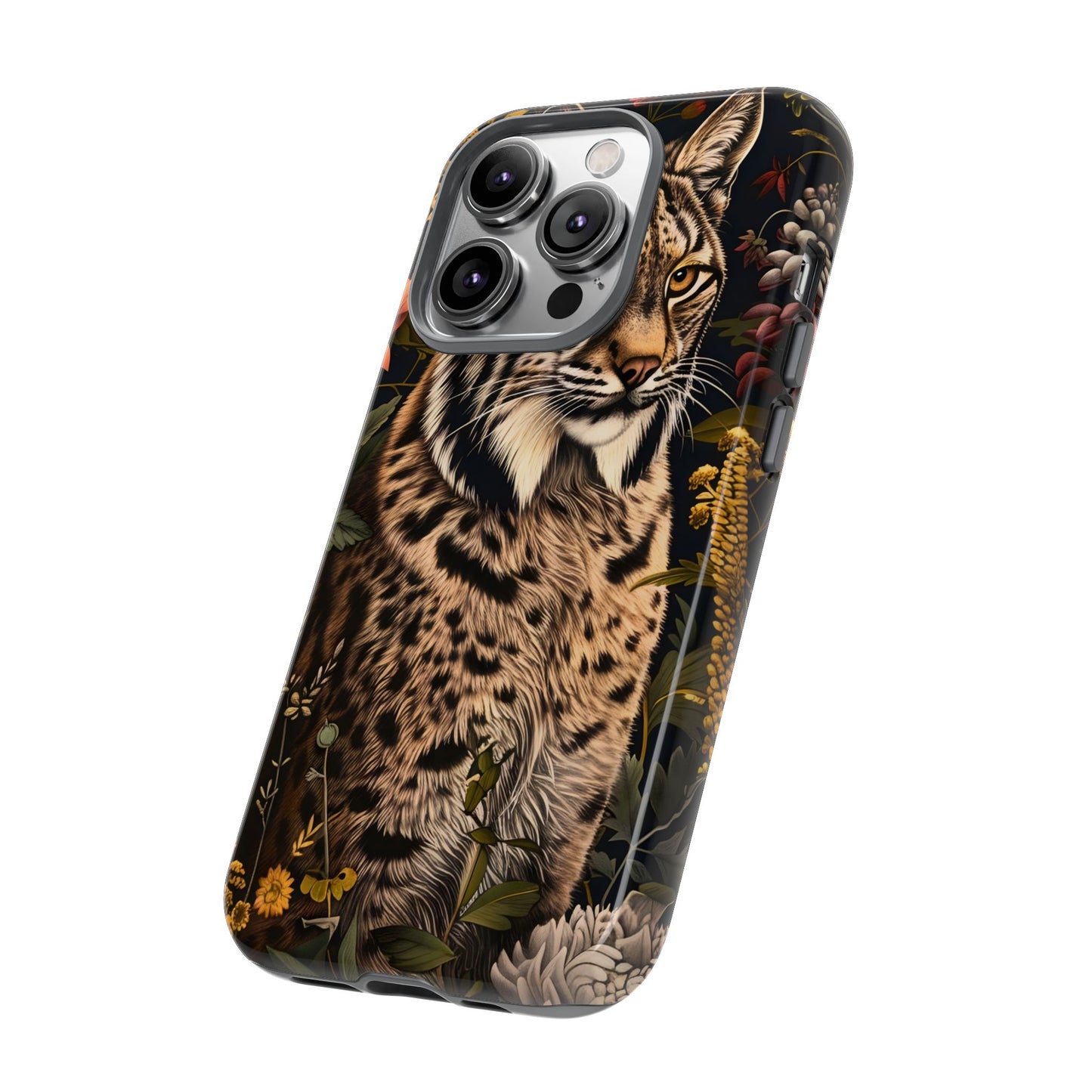 Wildlife Phone Case with Lynx Design, Tough Cases, Animal Lovers Gift, Nature Inspired Accessories, Unique Tech Protection