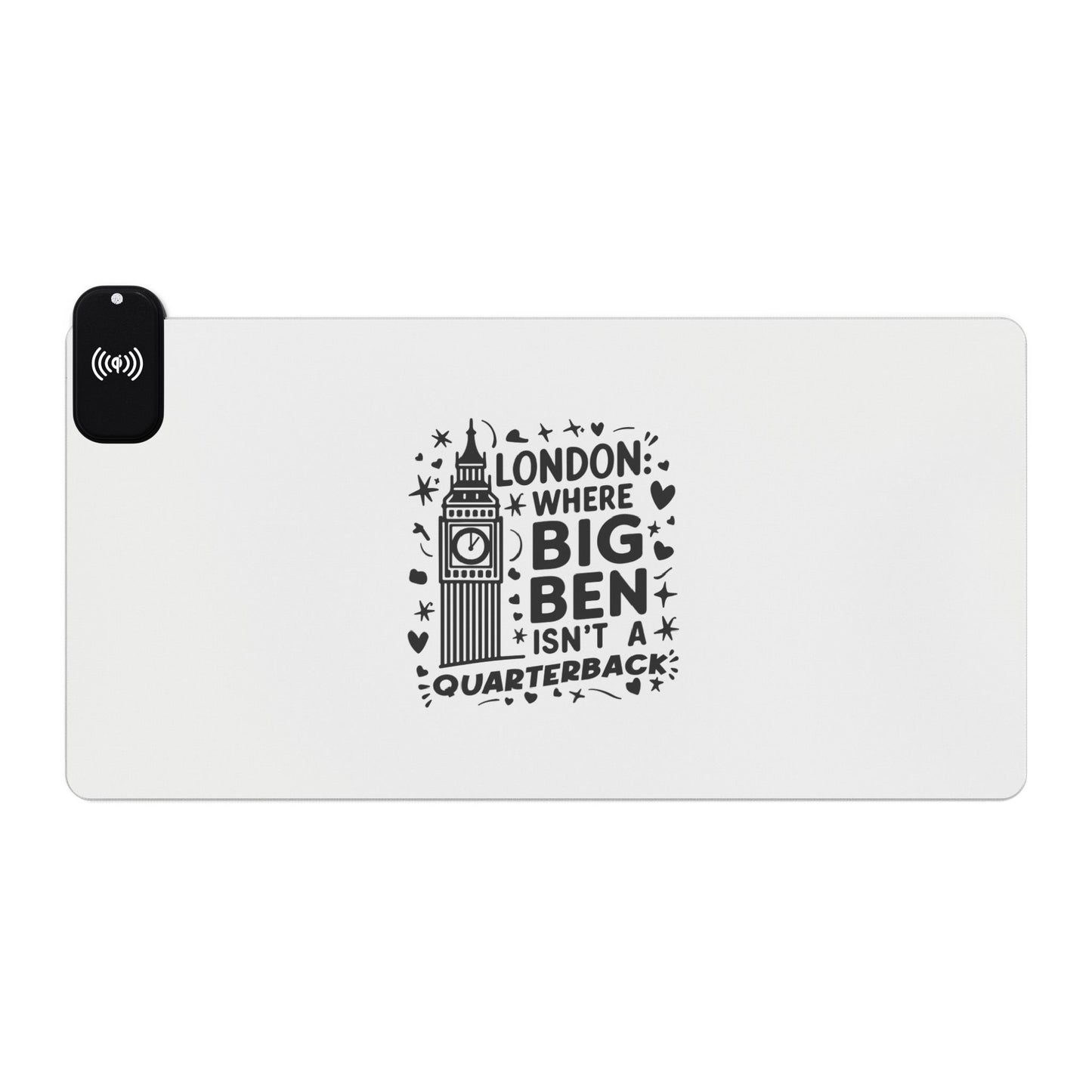 London's Dream - Big Ben - LED Gaming Mouse Pad, Wireless Charging