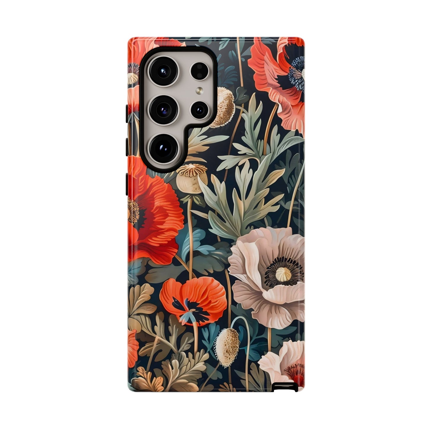 Floral Phone Case - Tough Cases, Flower Design, Chic Tech Accessories, Stylish Gifts, Unique Phone Protectors